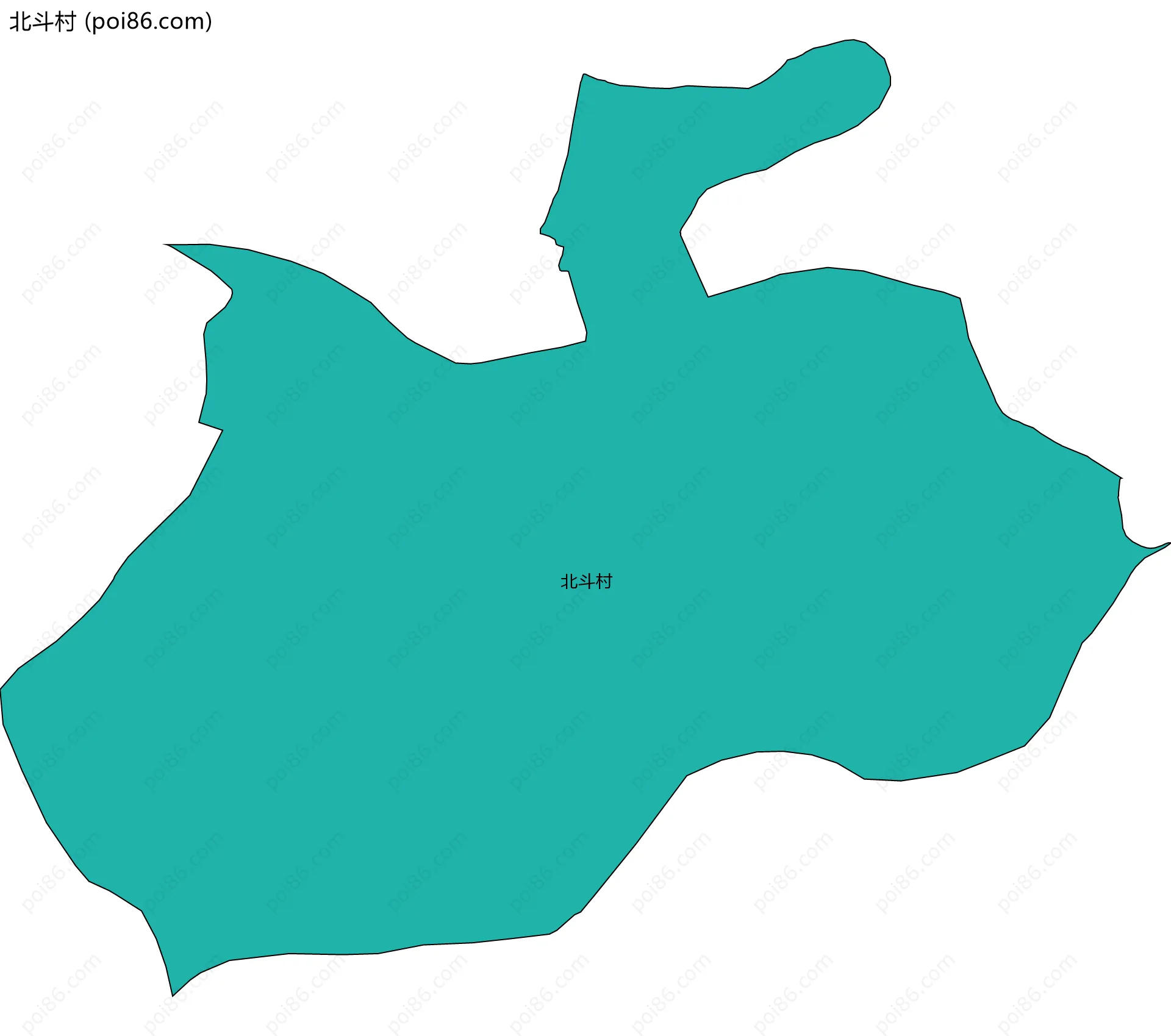 北斗村边界地图