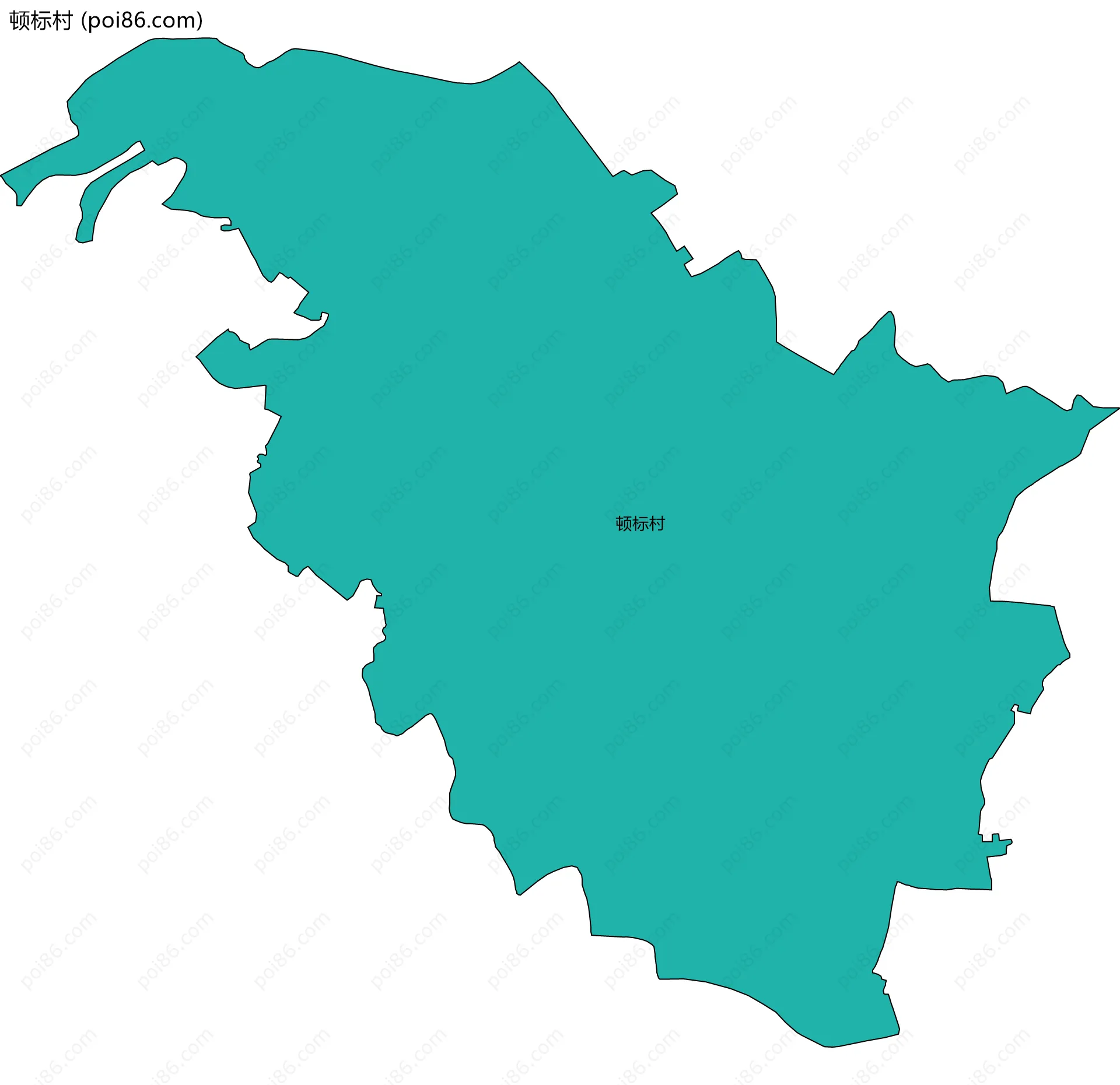顿标村边界地图