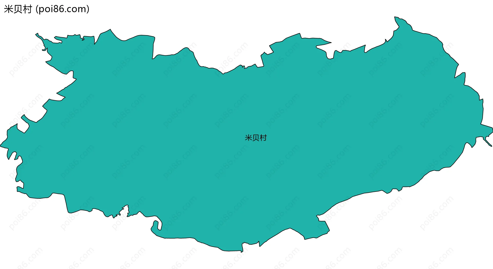 米贝村边界地图