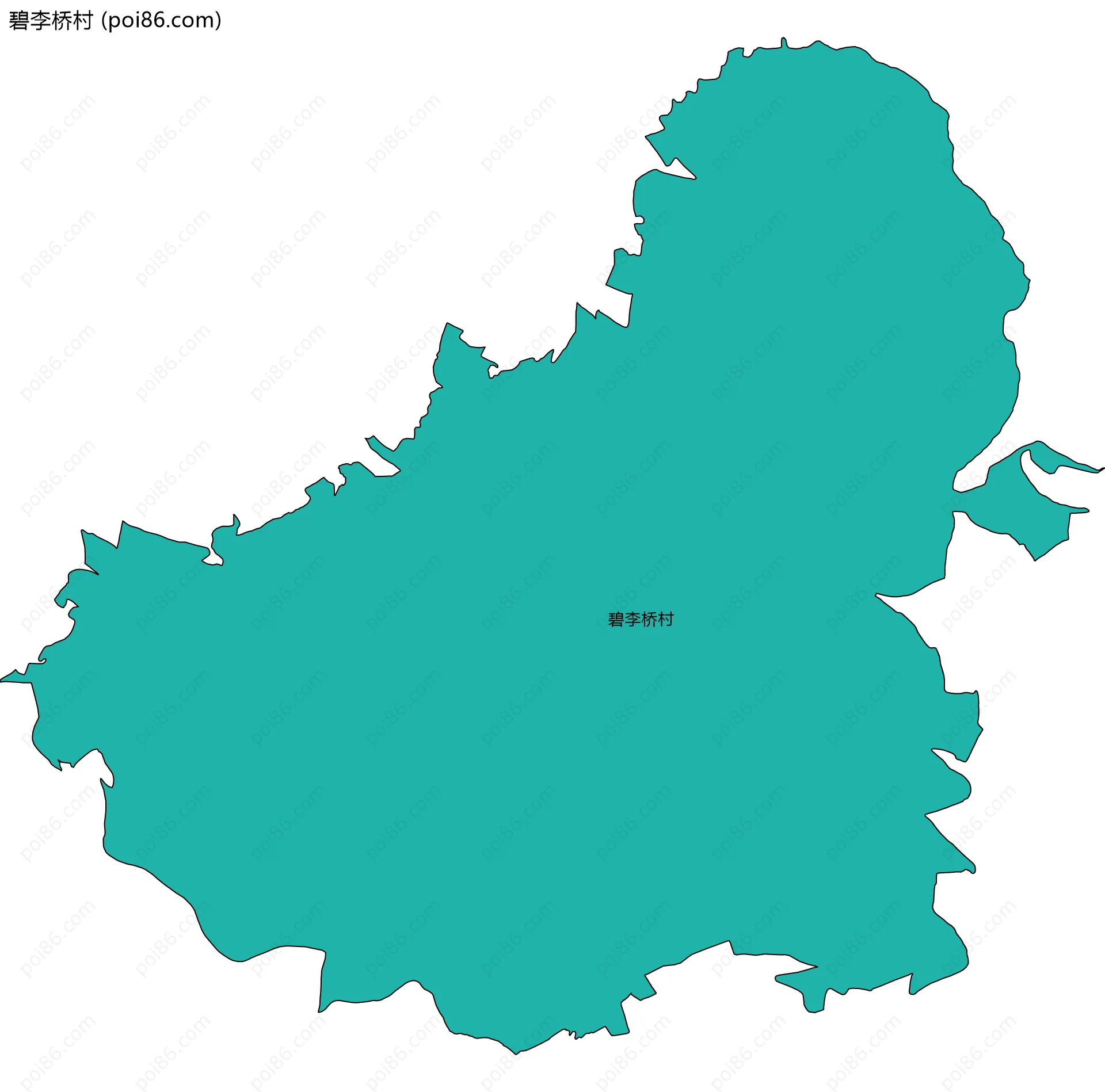 碧李桥村边界地图