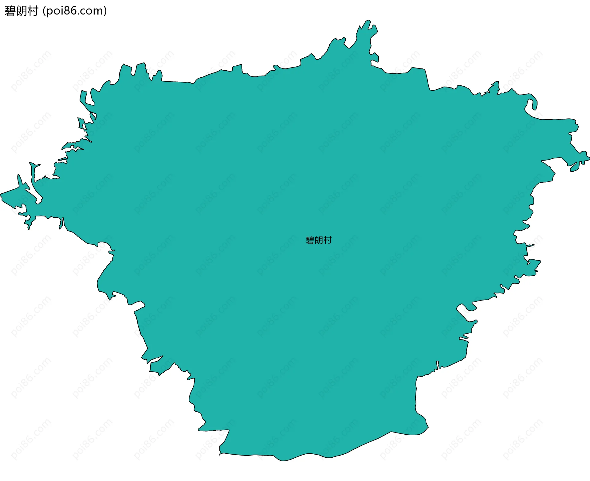 碧朗村边界地图