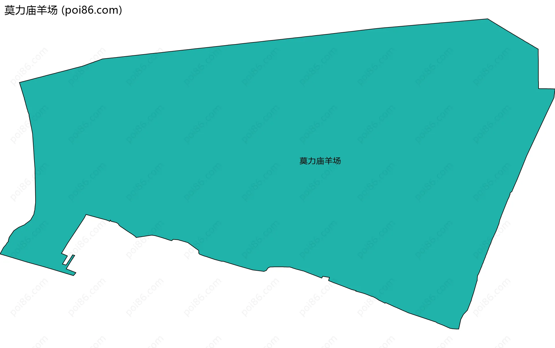 莫力庙羊场边界地图