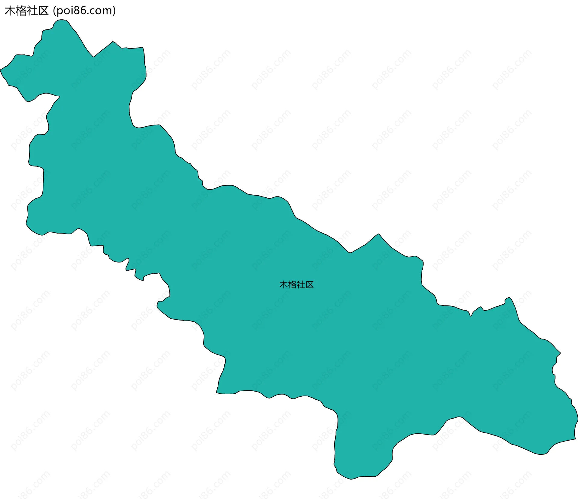 木格社区边界地图