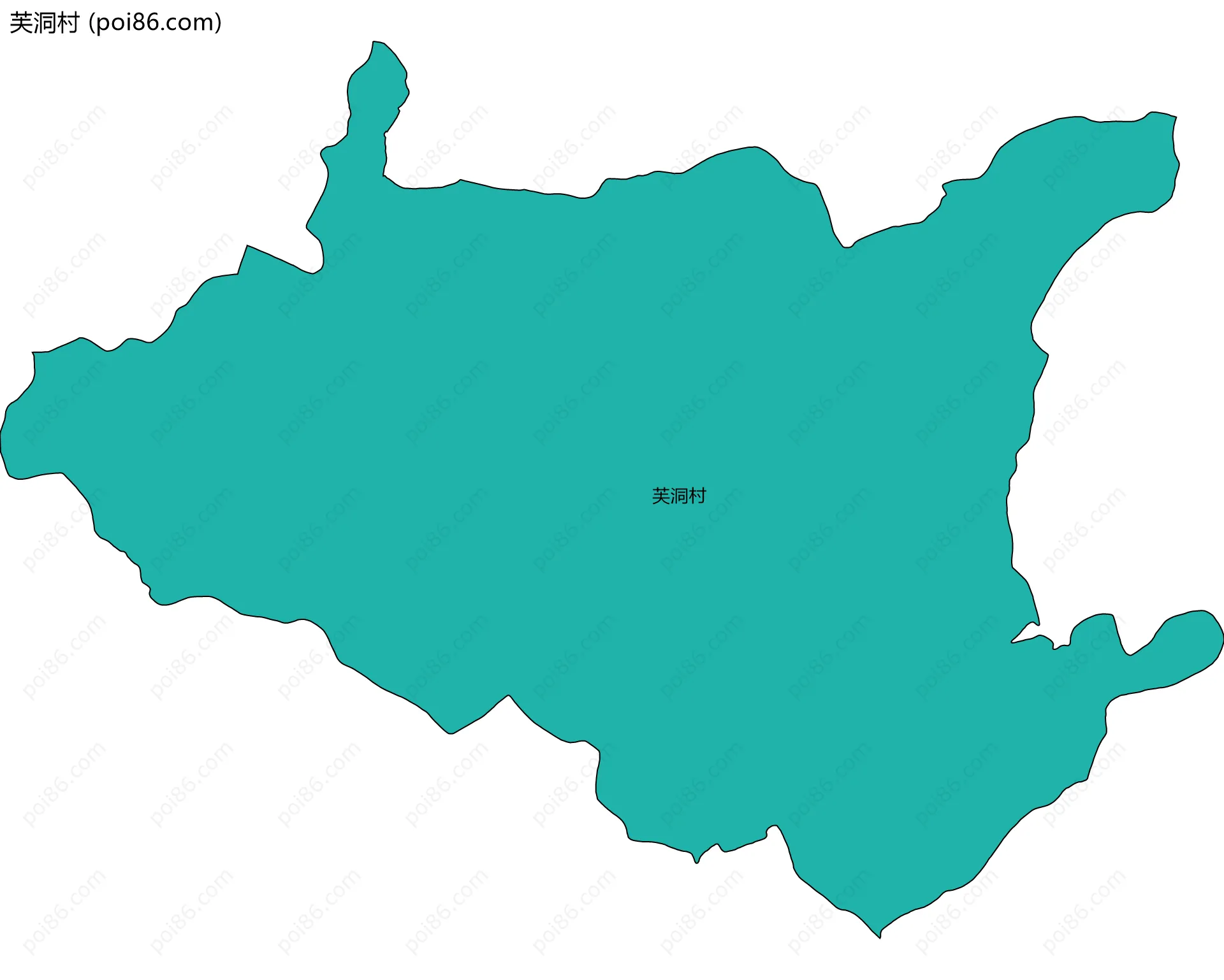 芙洞村边界地图