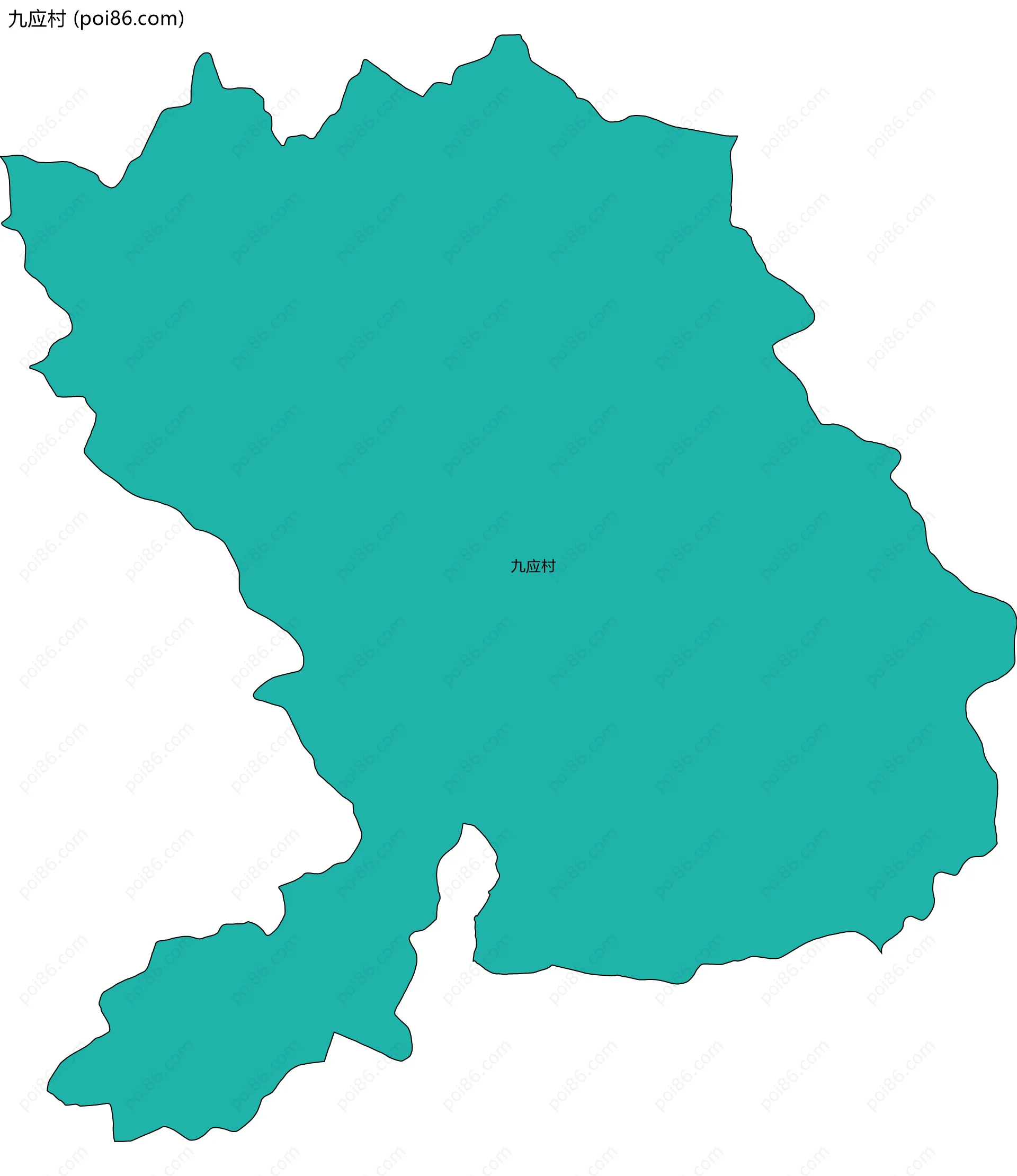 九应村边界地图