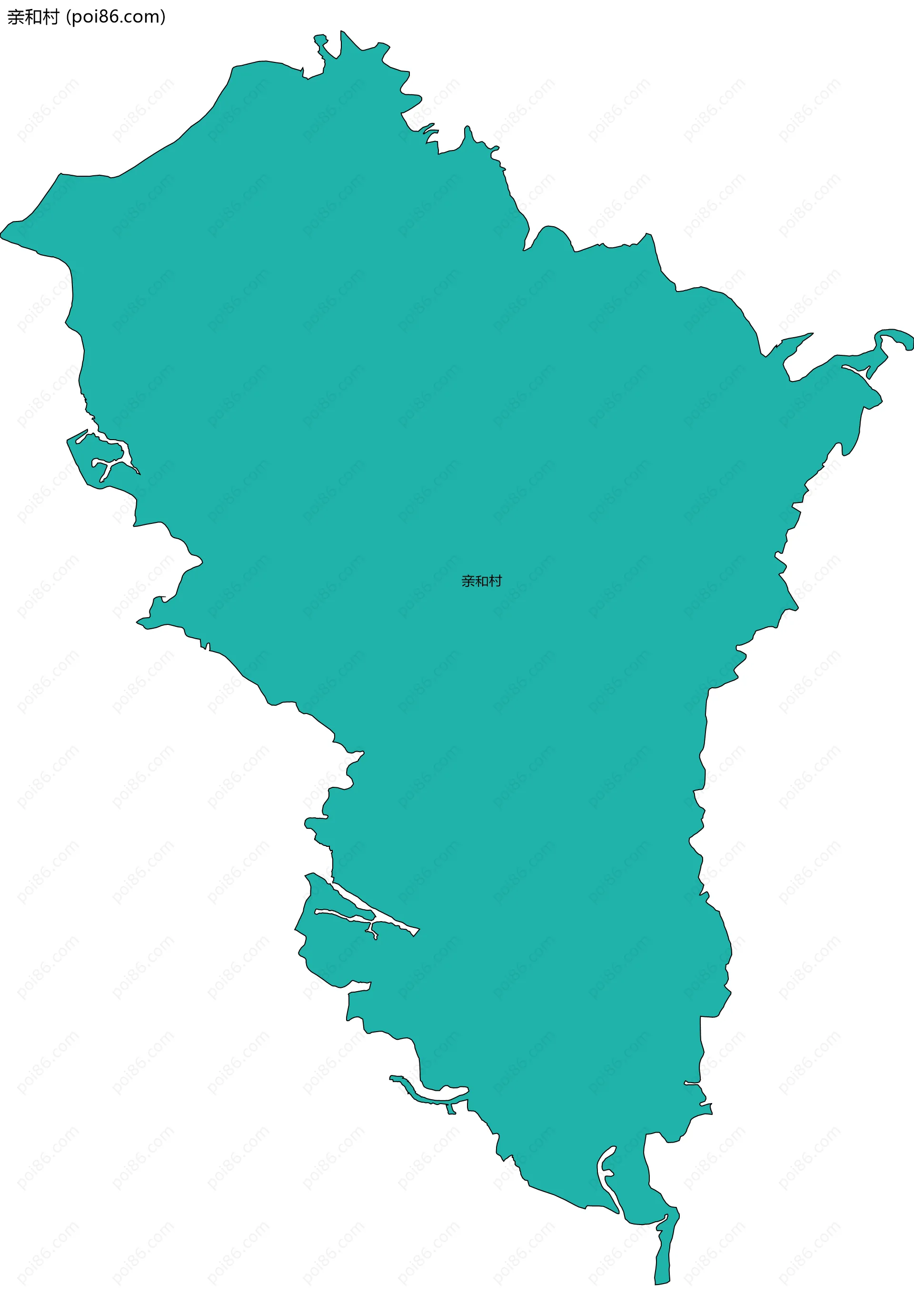 亲和村边界地图