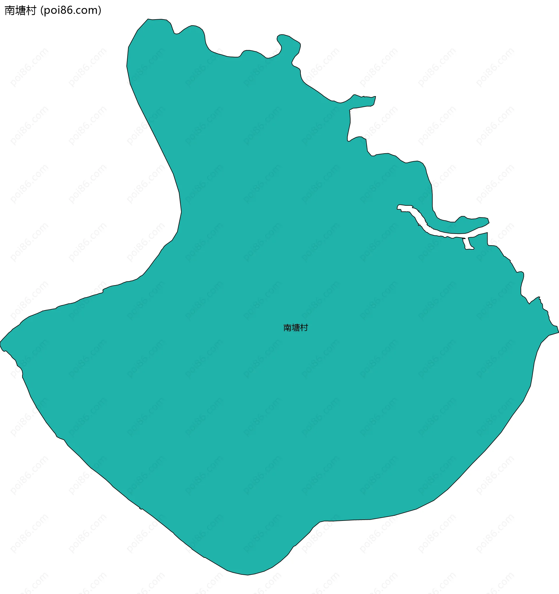 南塘村边界地图