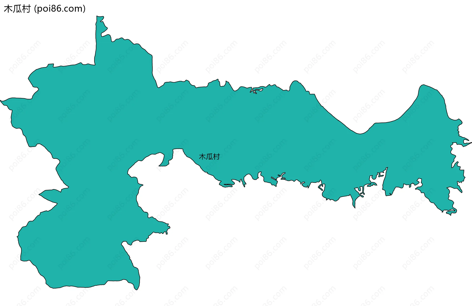 木瓜村边界地图