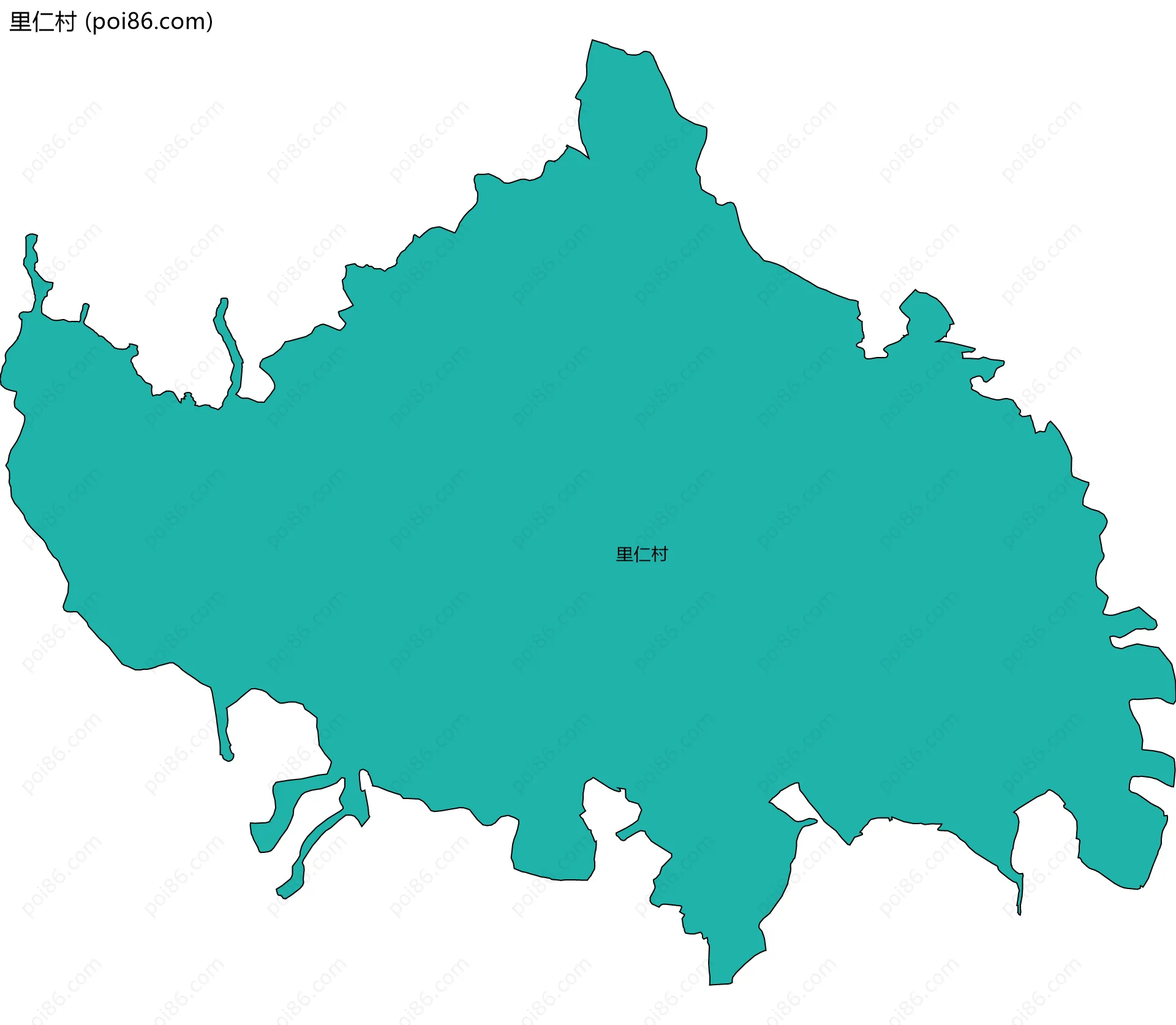 里仁村边界地图