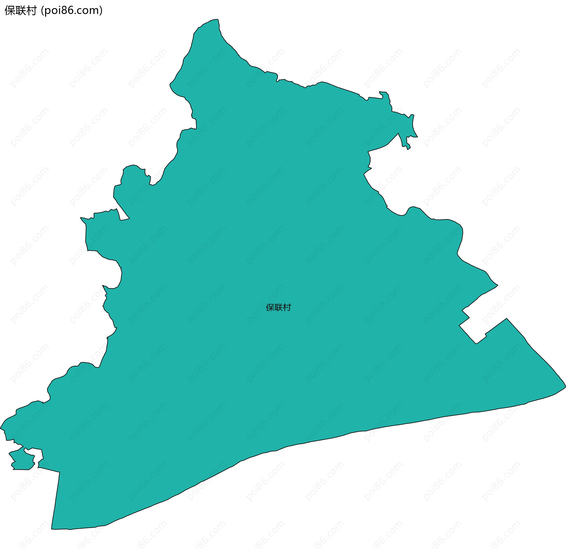 保联村边界地图