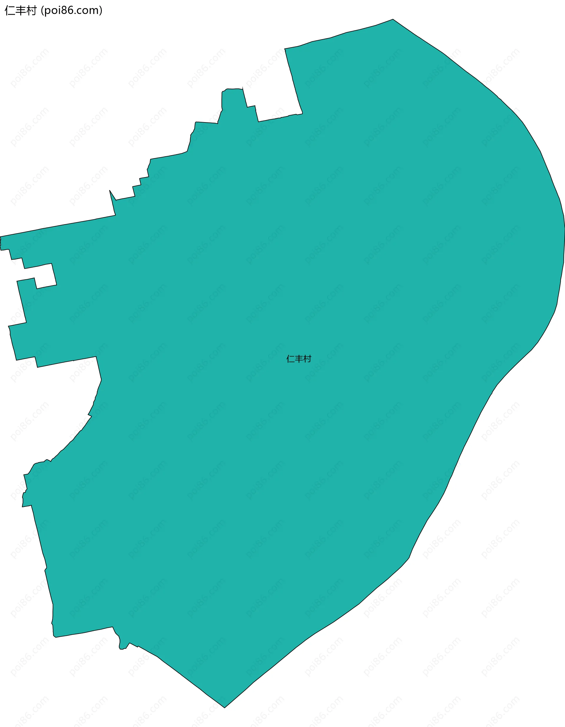 仁丰村边界地图