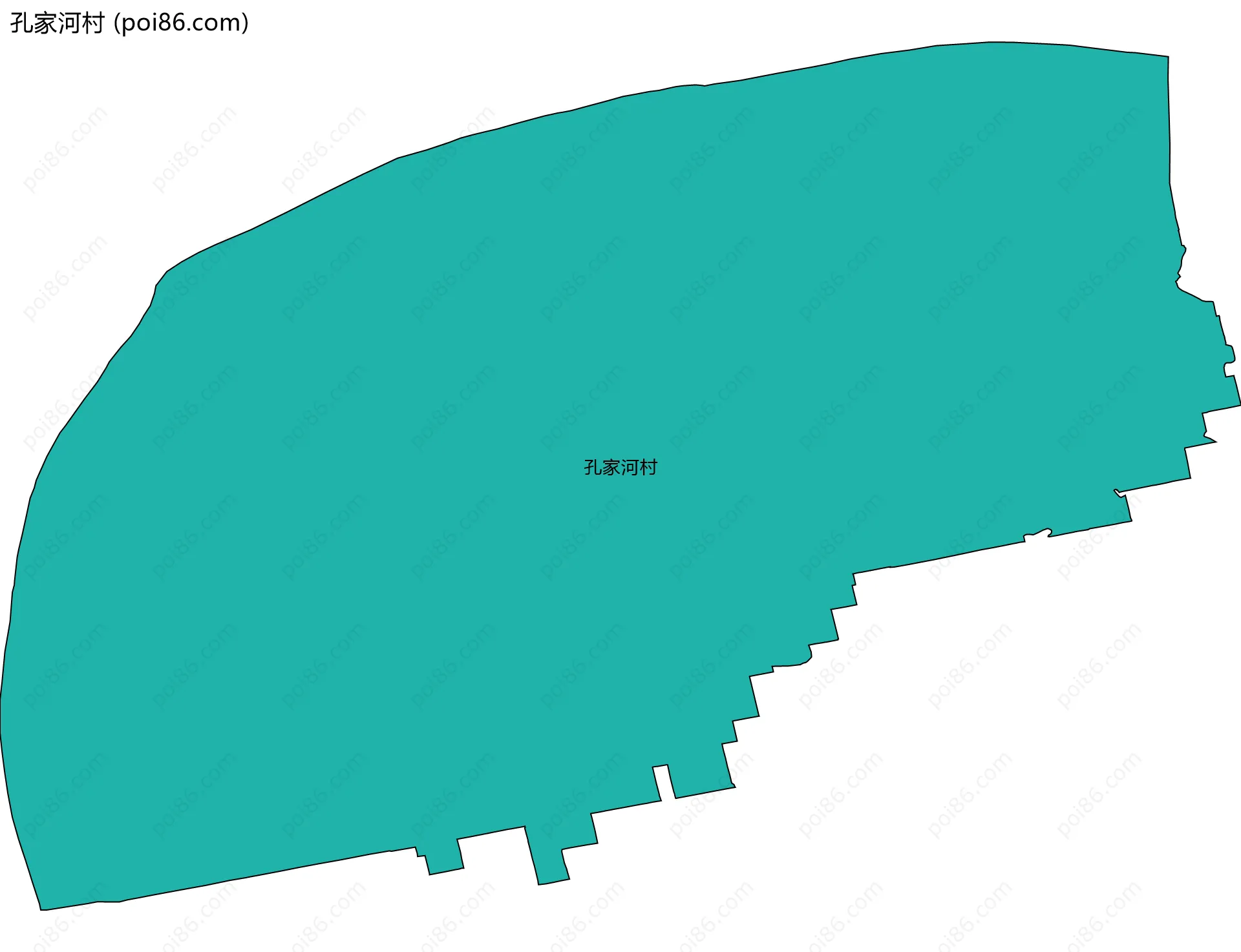 孔家河村边界地图
