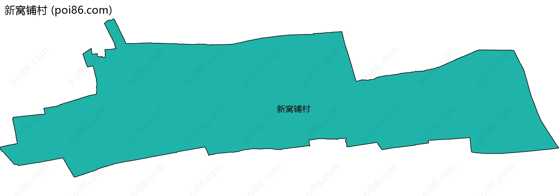 新窝铺村边界地图