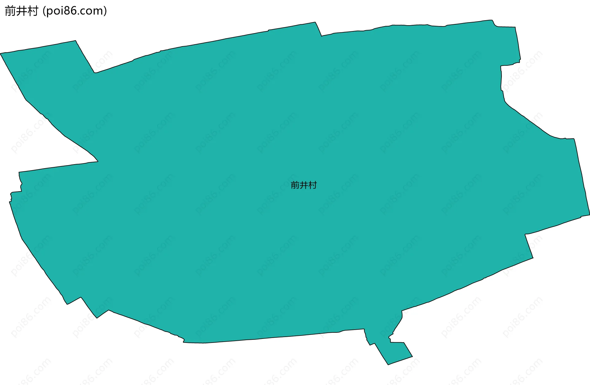 前井村边界地图