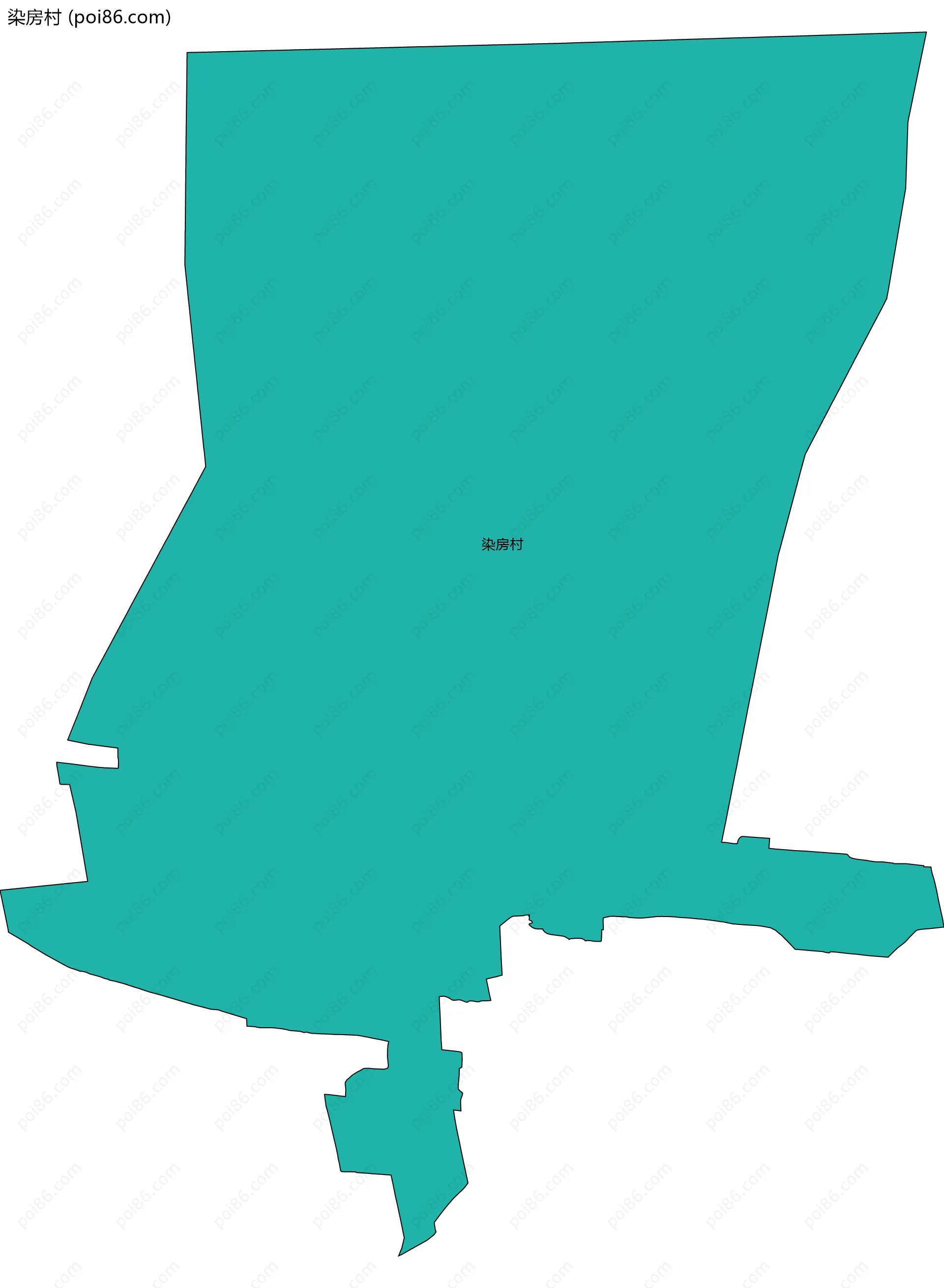 染房村边界地图