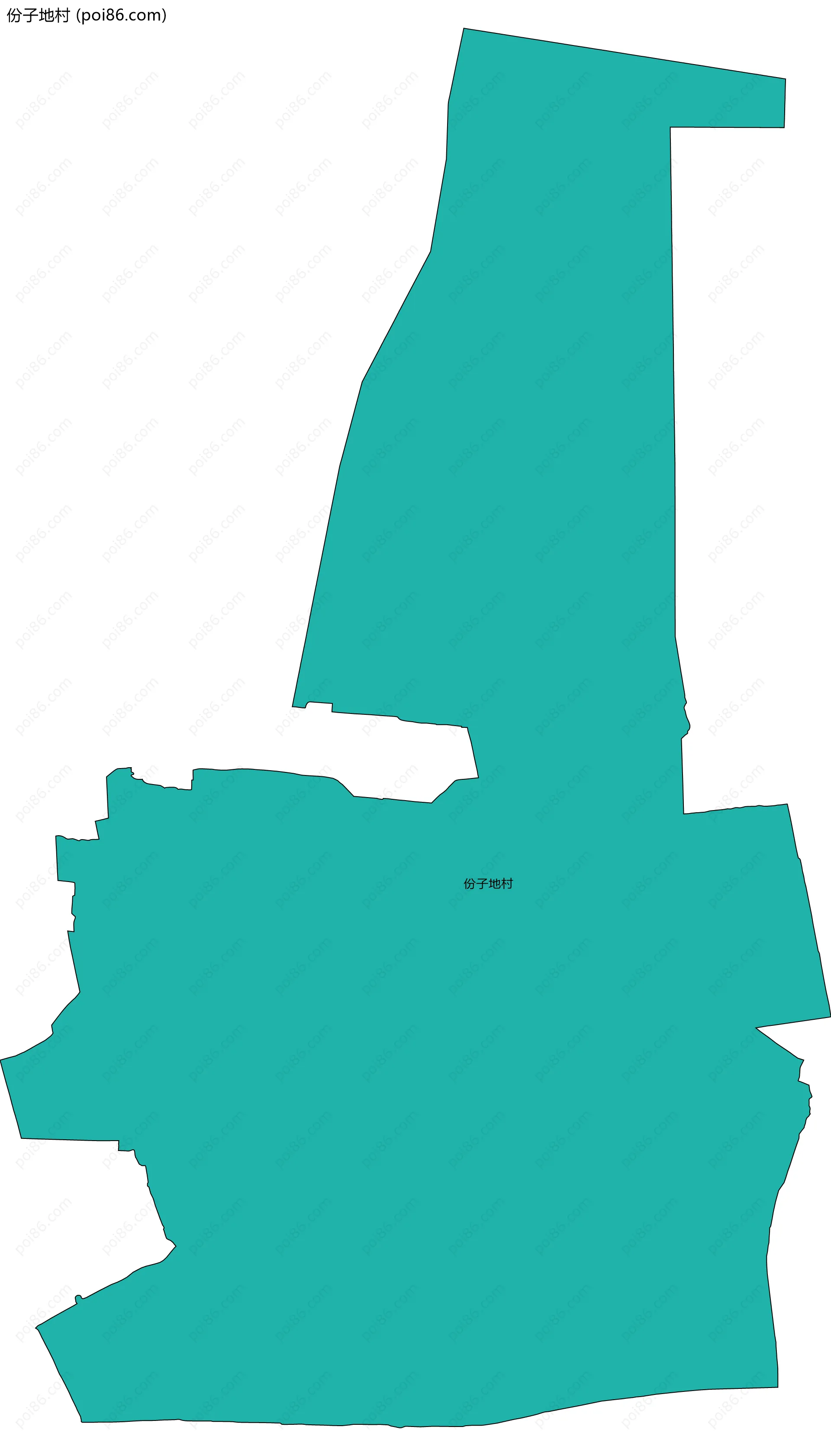 份子地村边界地图