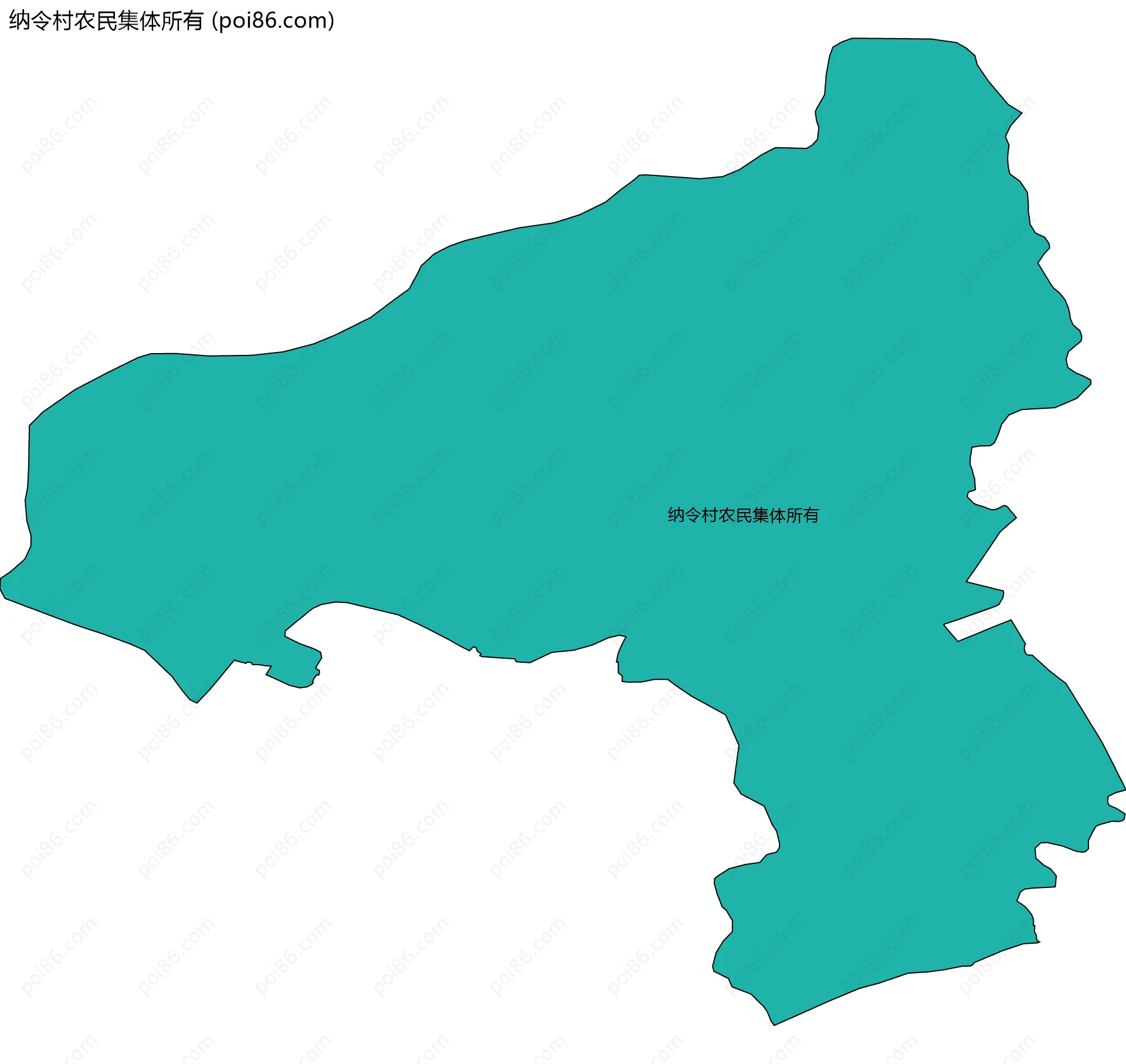 纳令村农民集体所有边界地图