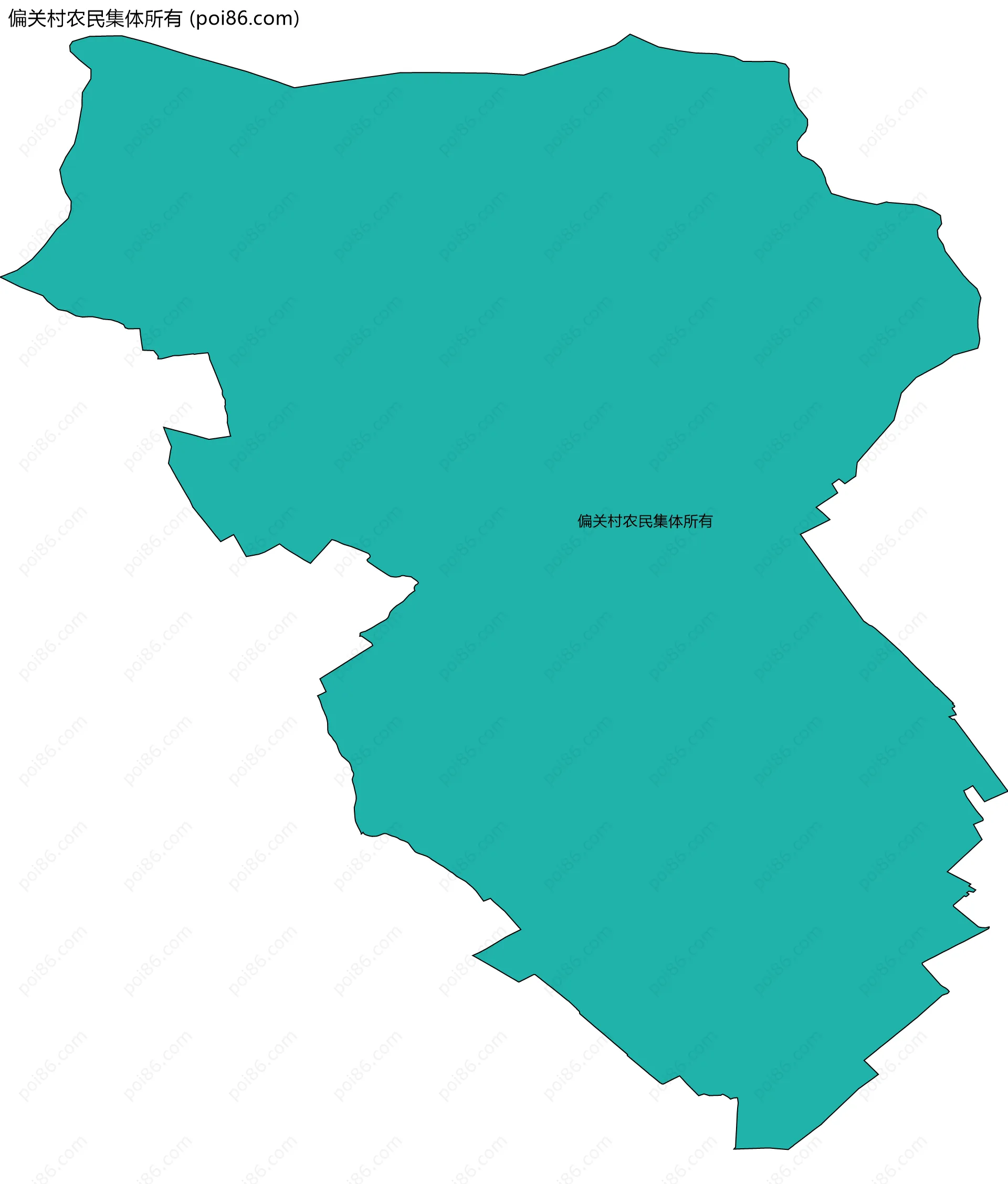 偏关村农民集体所有边界地图