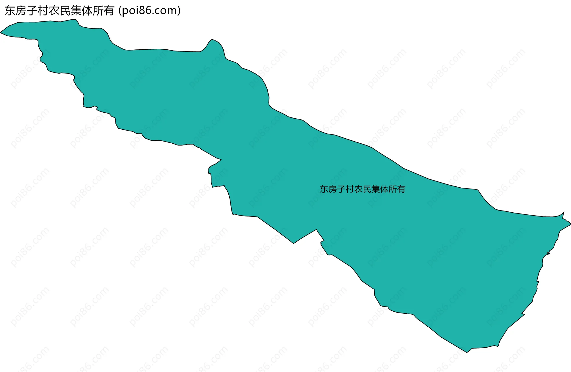 东房子村农民集体所有边界地图