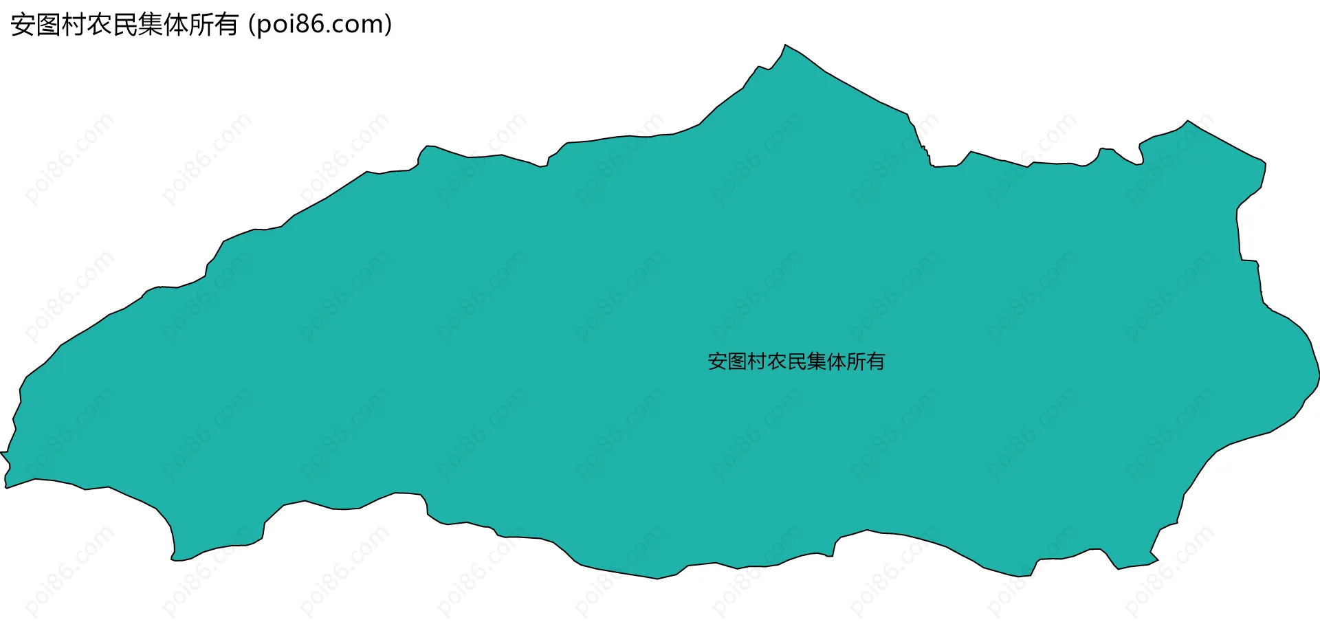 安图村农民集体所有边界地图