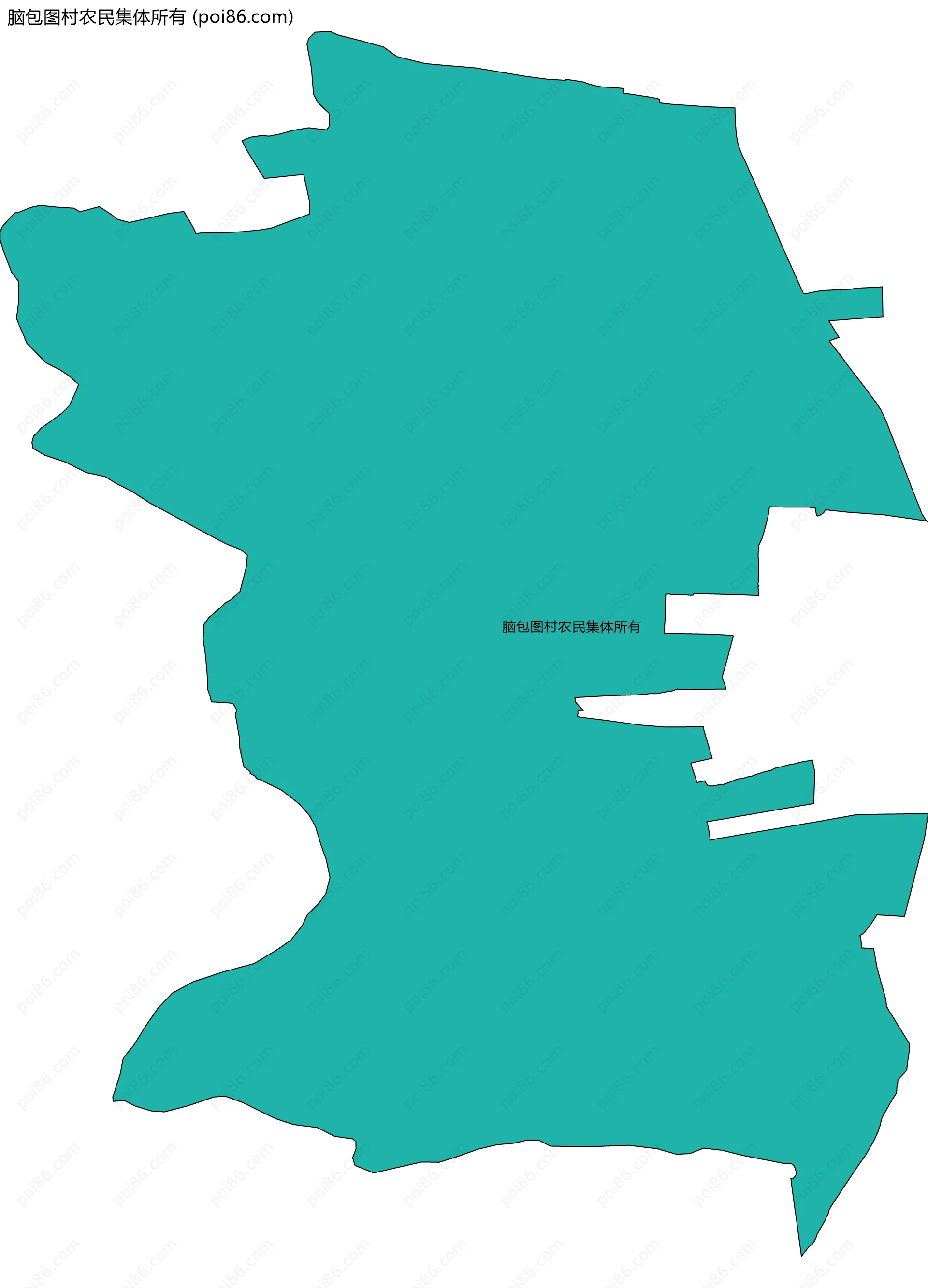 脑包图村农民集体所有边界地图