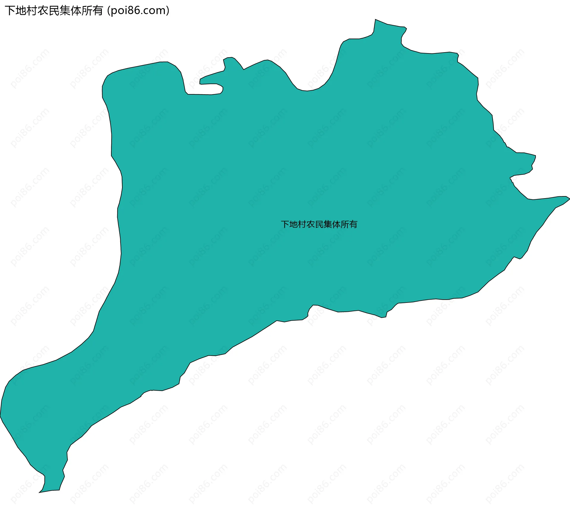 下地村农民集体所有边界地图