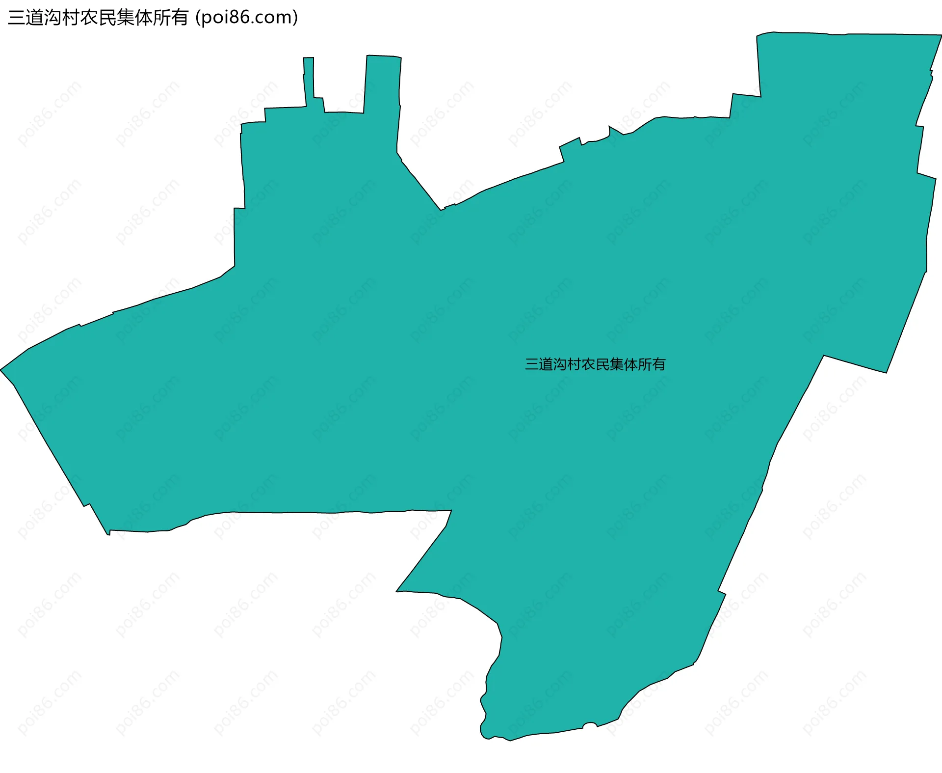 三道沟村农民集体所有边界地图