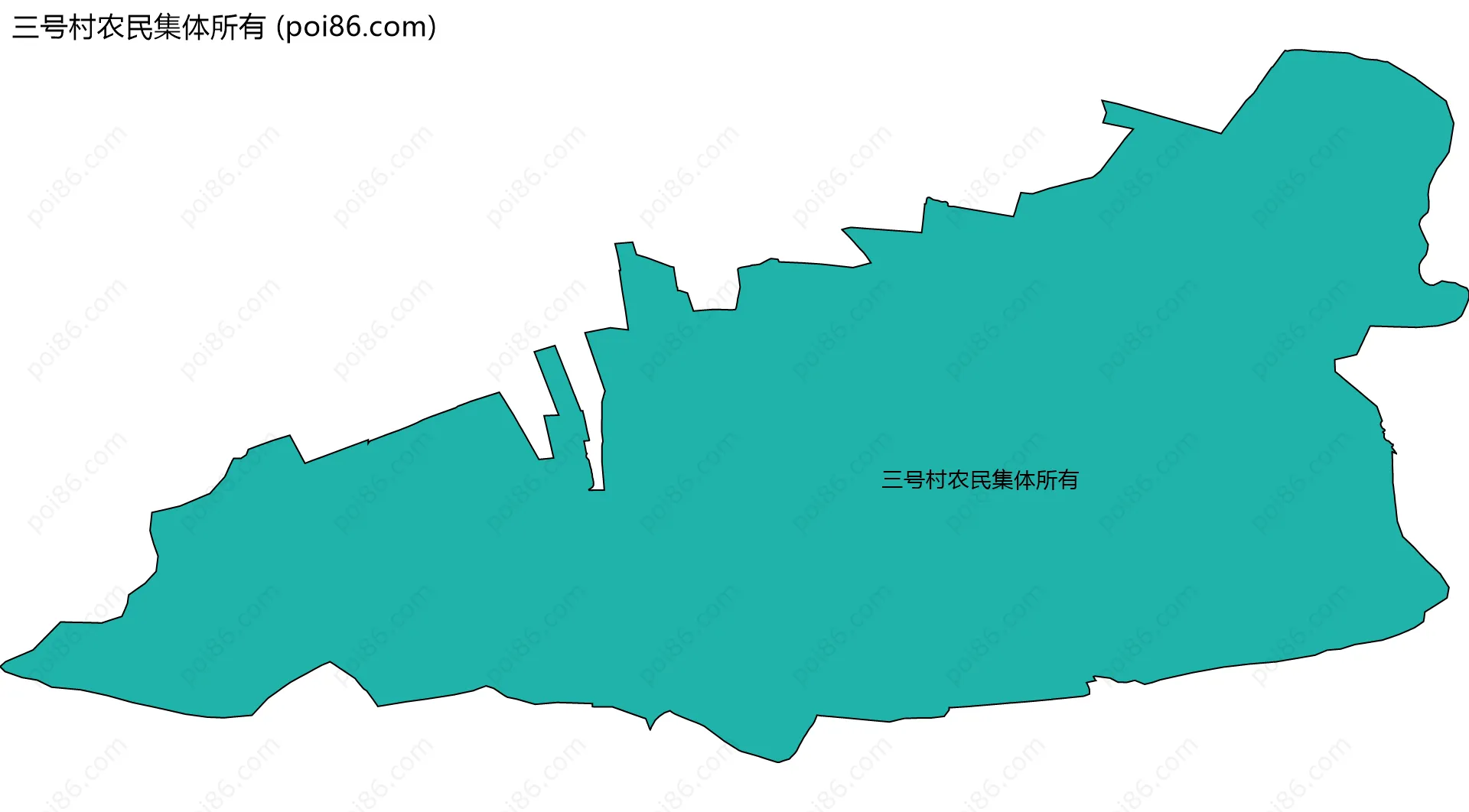 三号村农民集体所有边界地图