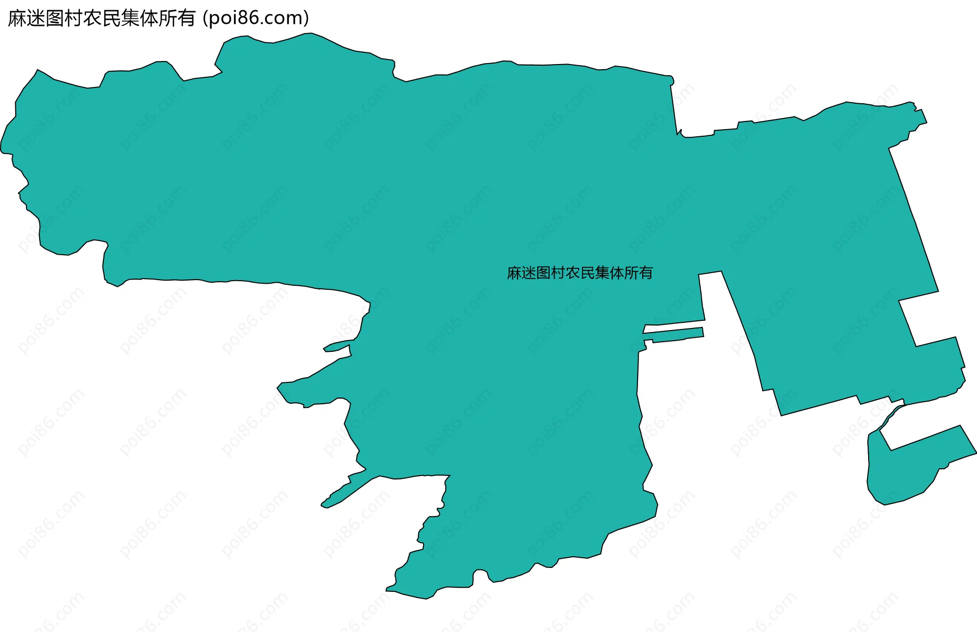 麻迷图村农民集体所有边界地图