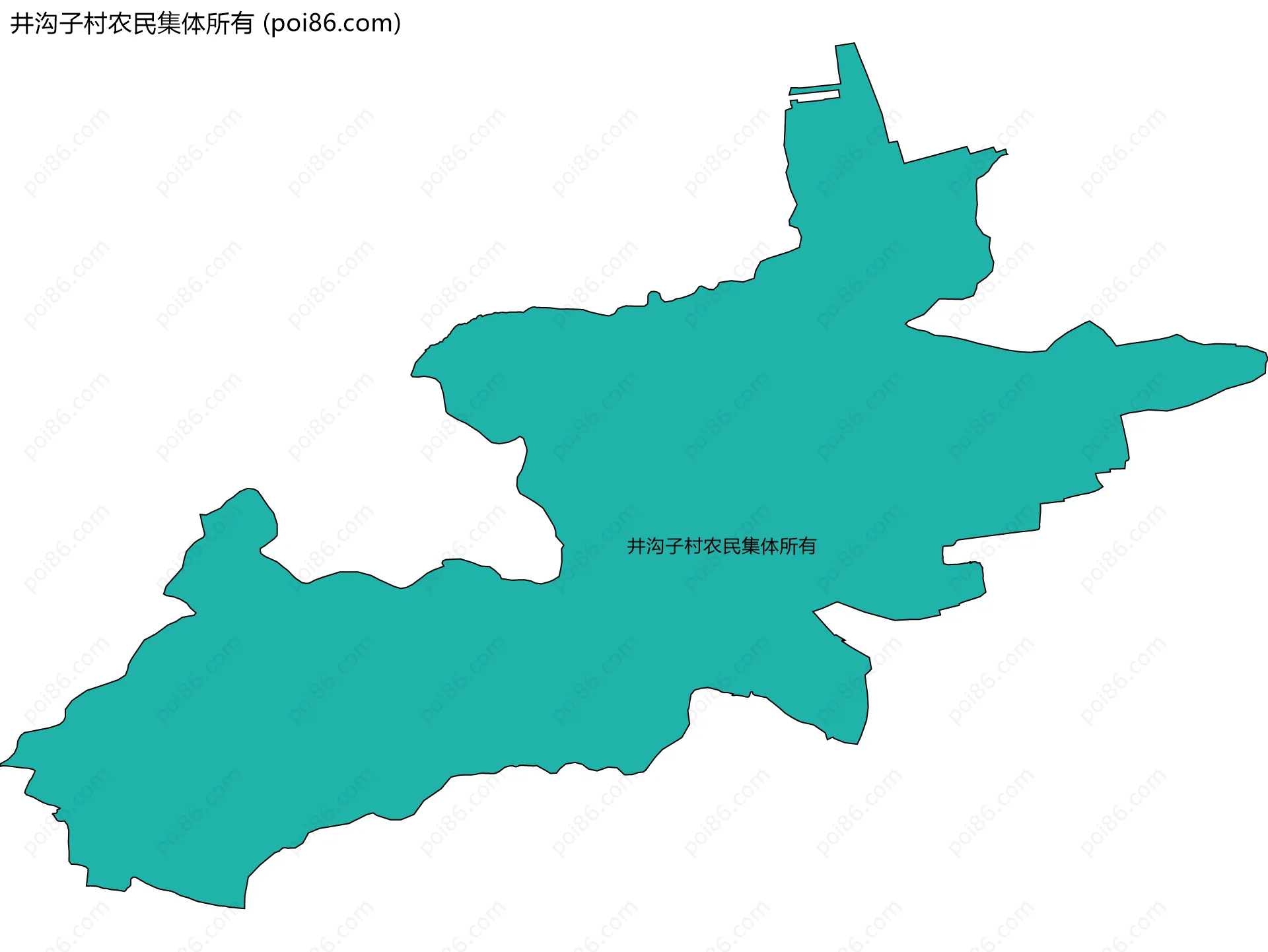 井沟子村农民集体所有边界地图