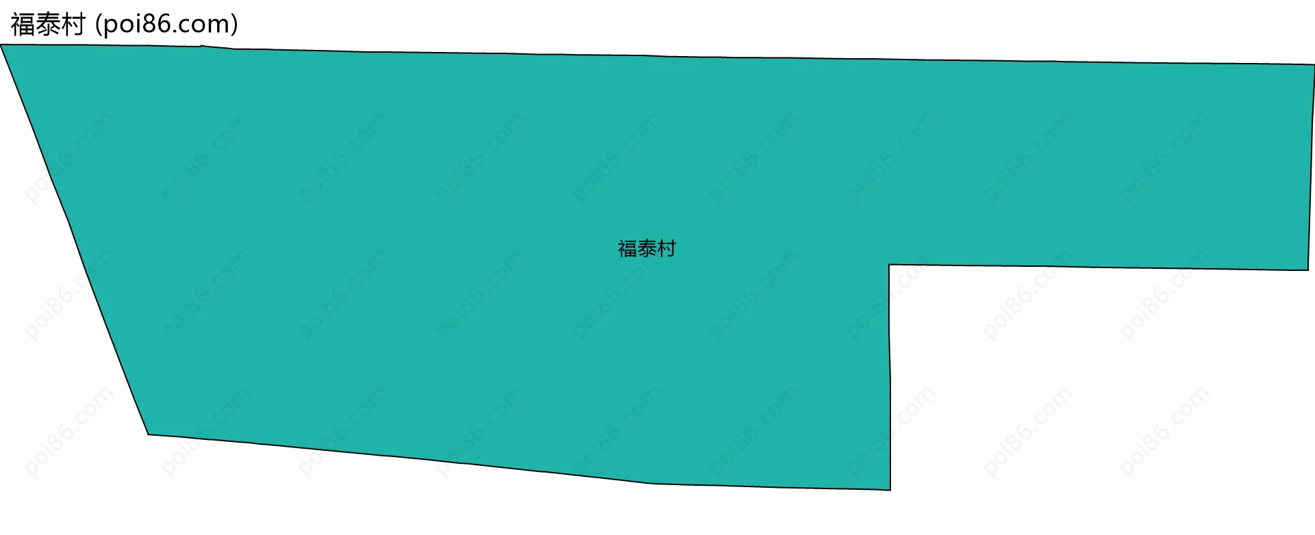 福泰村边界地图