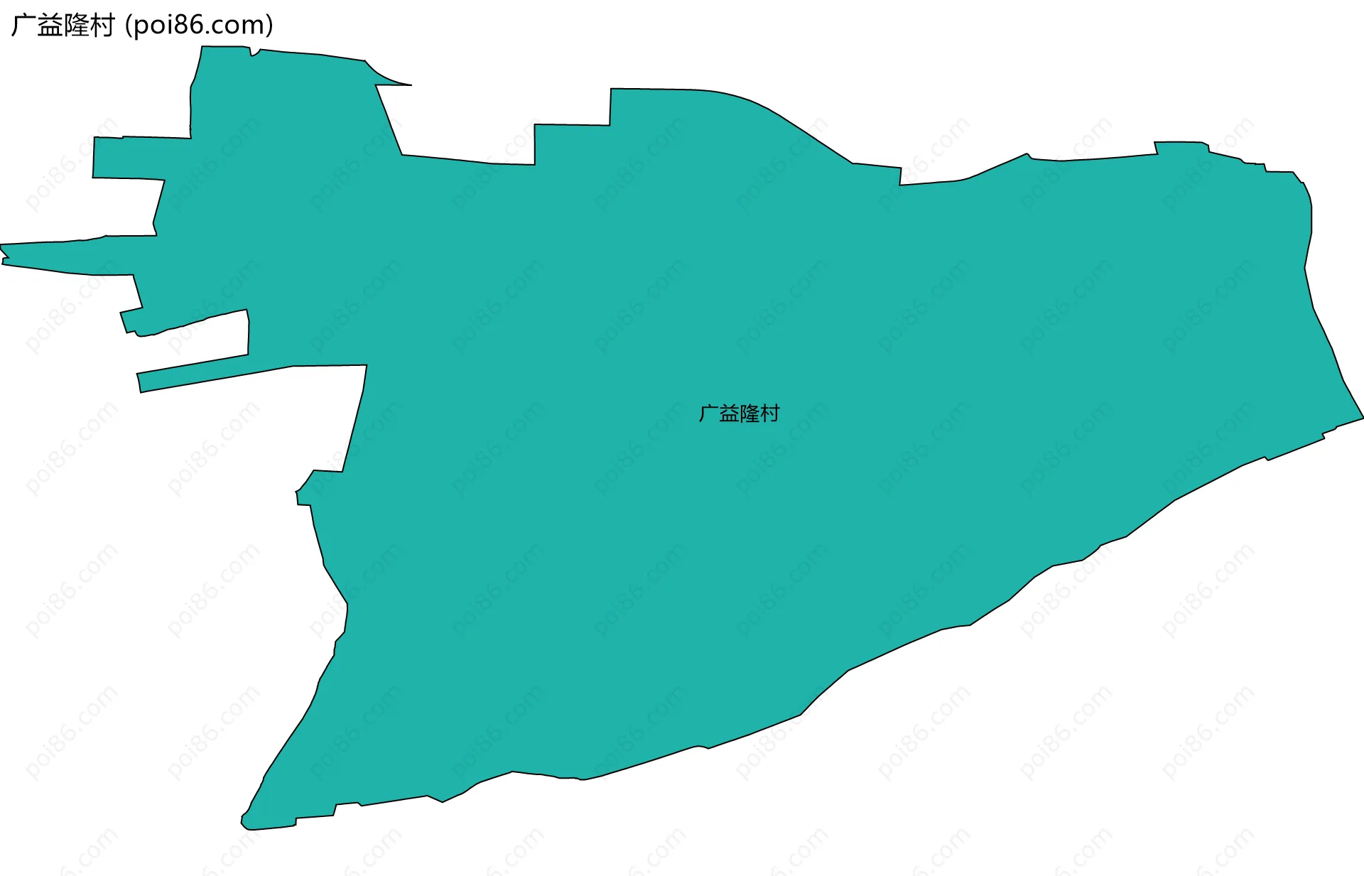 广益隆村边界地图
