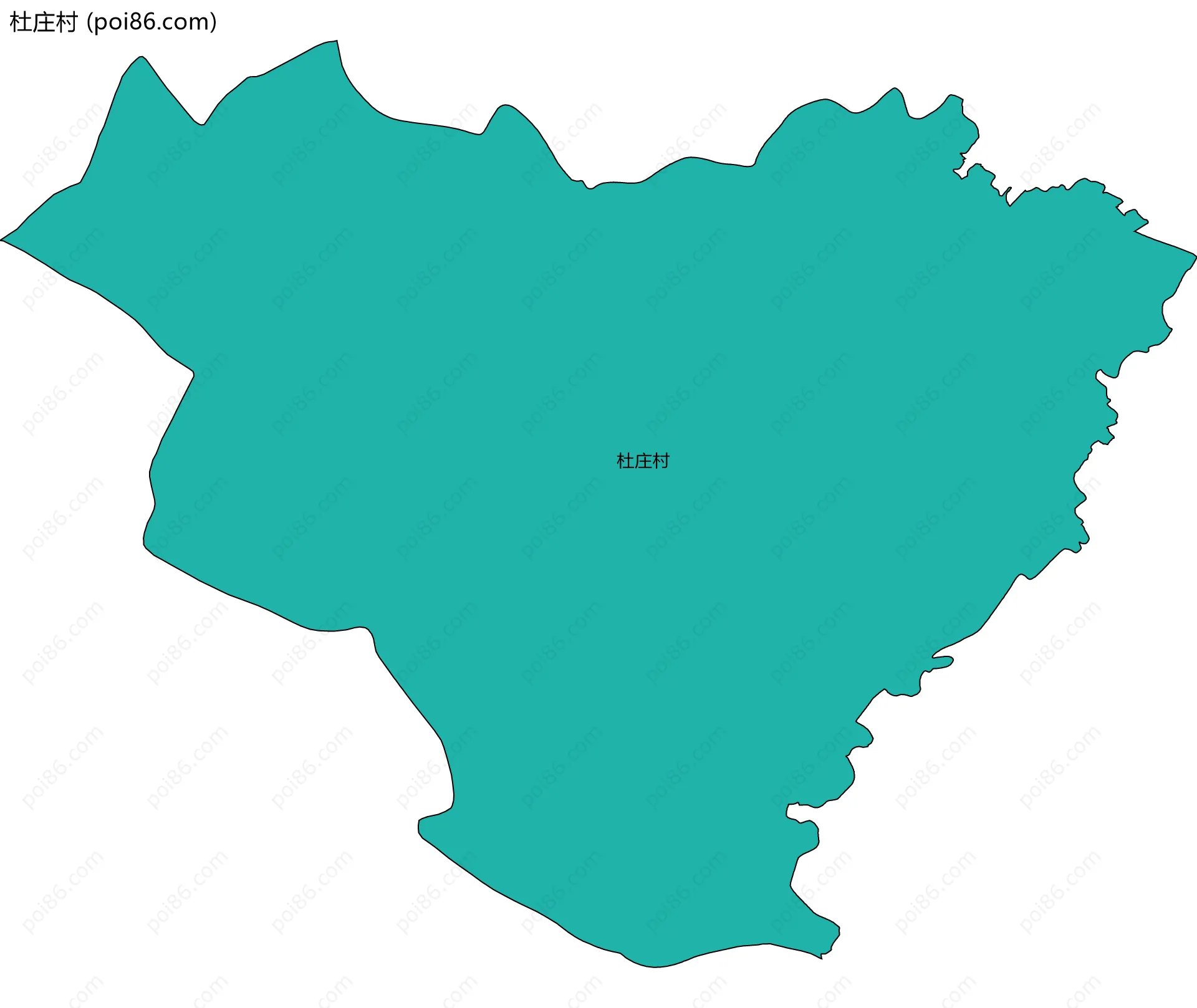 杜庄村边界地图