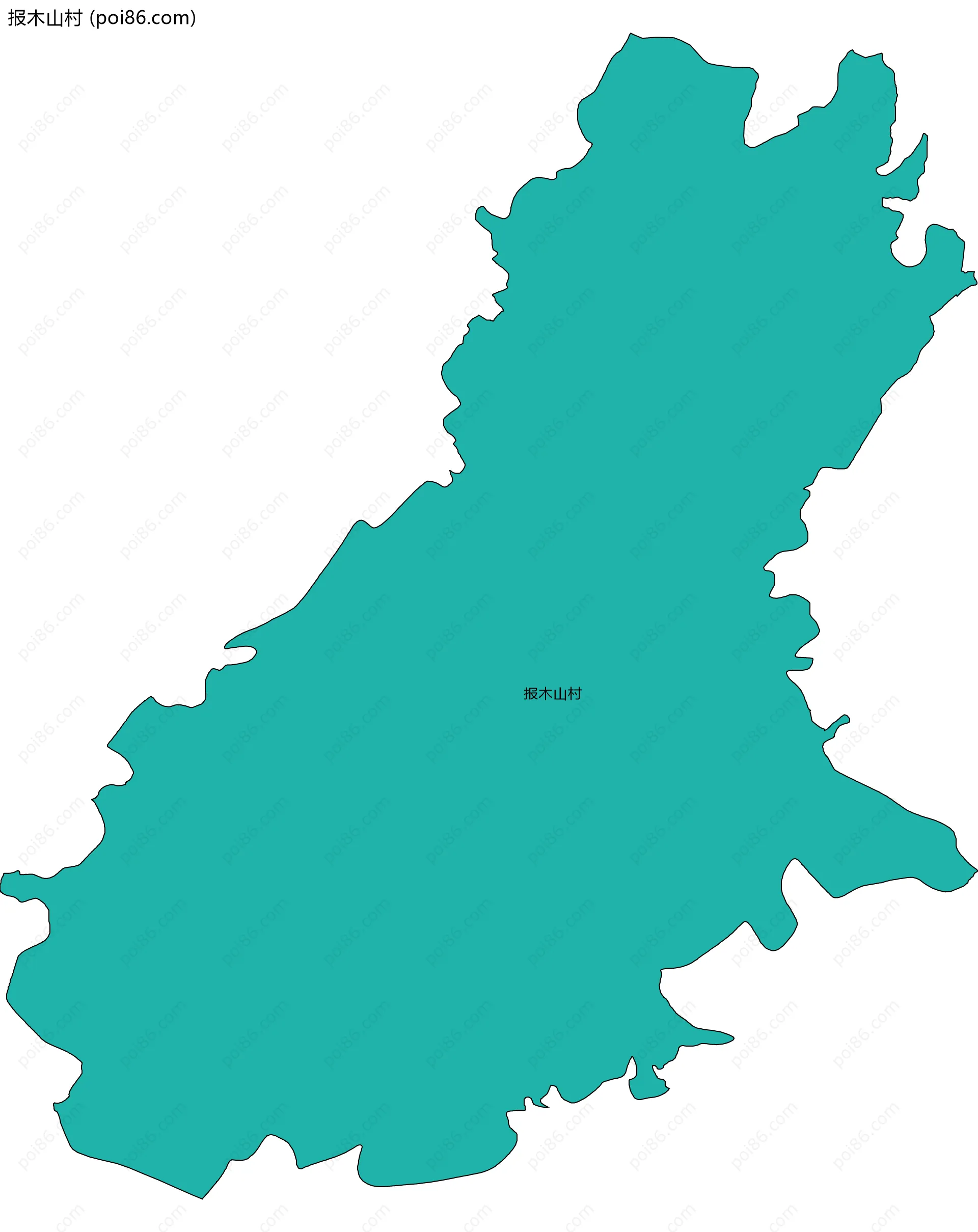 报木山村边界地图