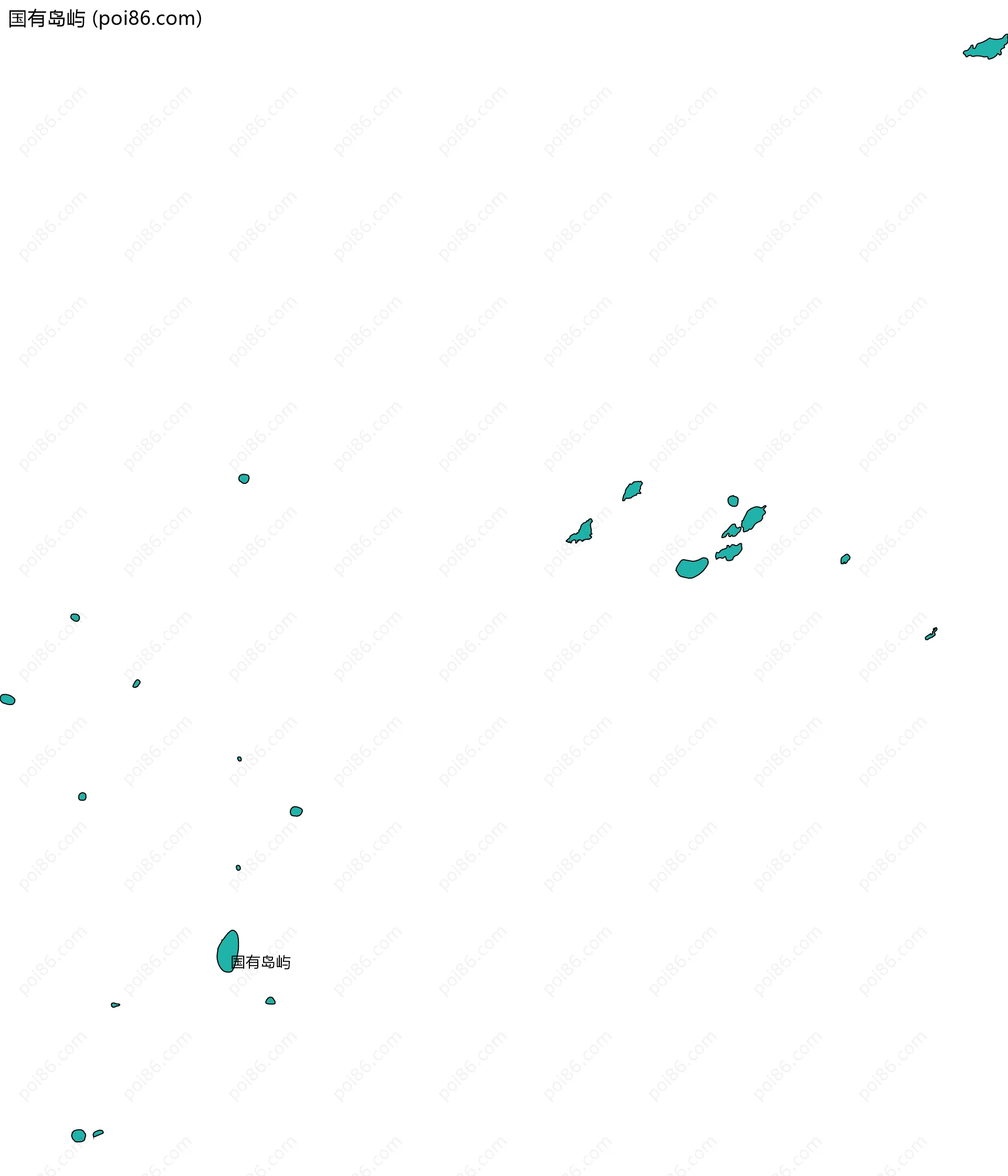 国有岛屿边界地图