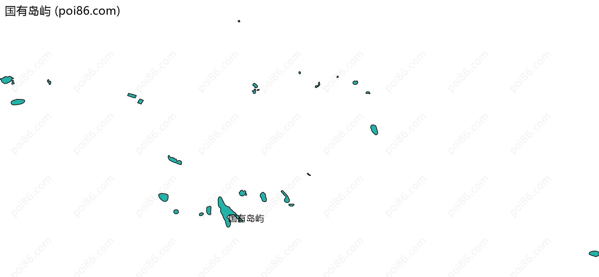 国有岛屿边界地图