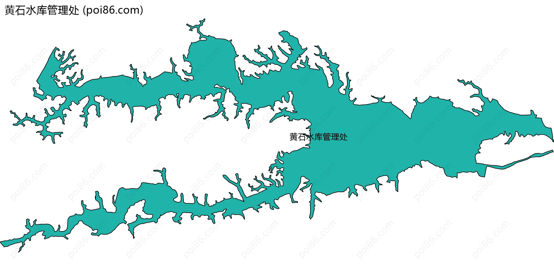 黄石水库管理处边界地图