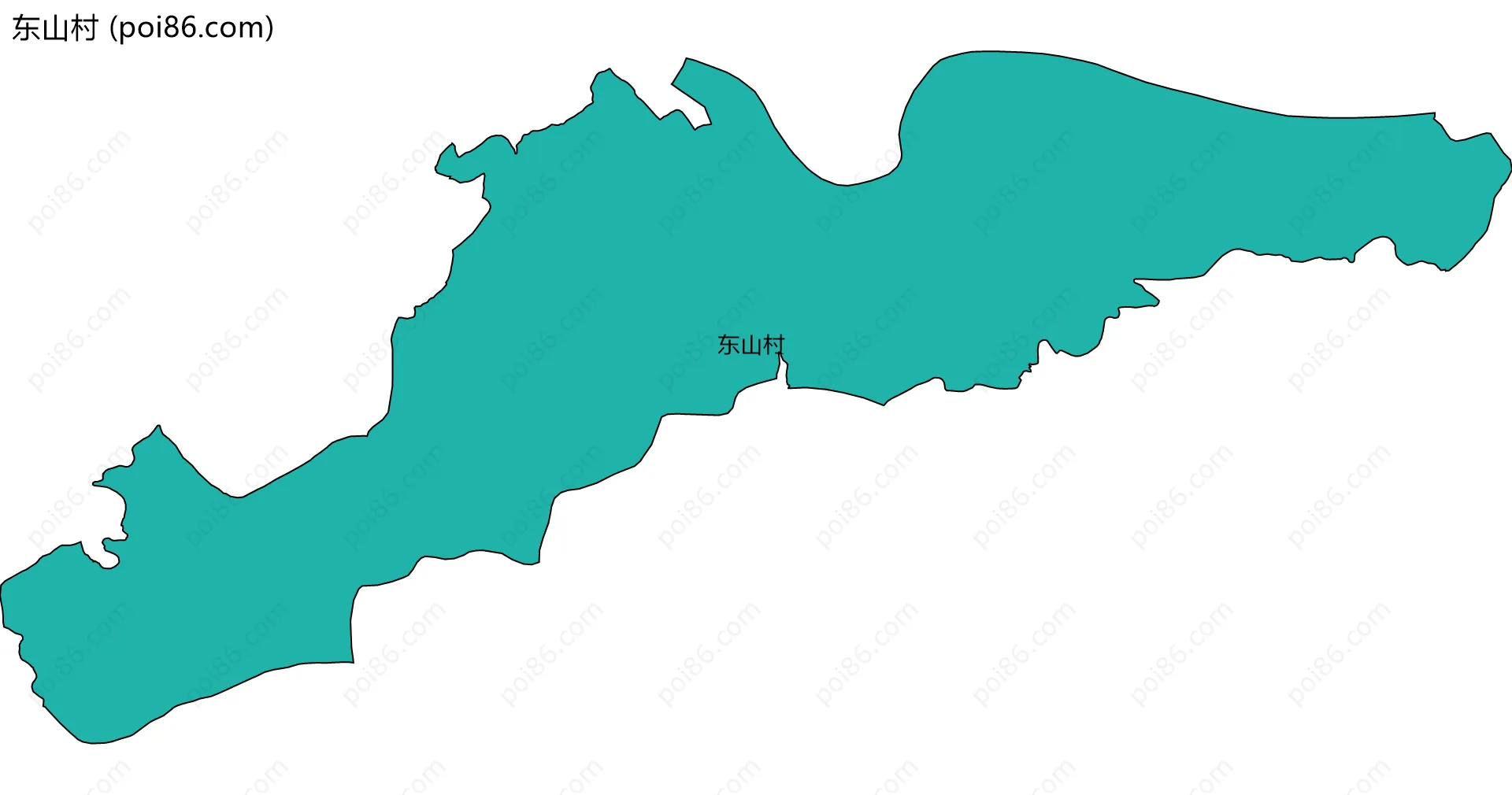 东山村边界地图