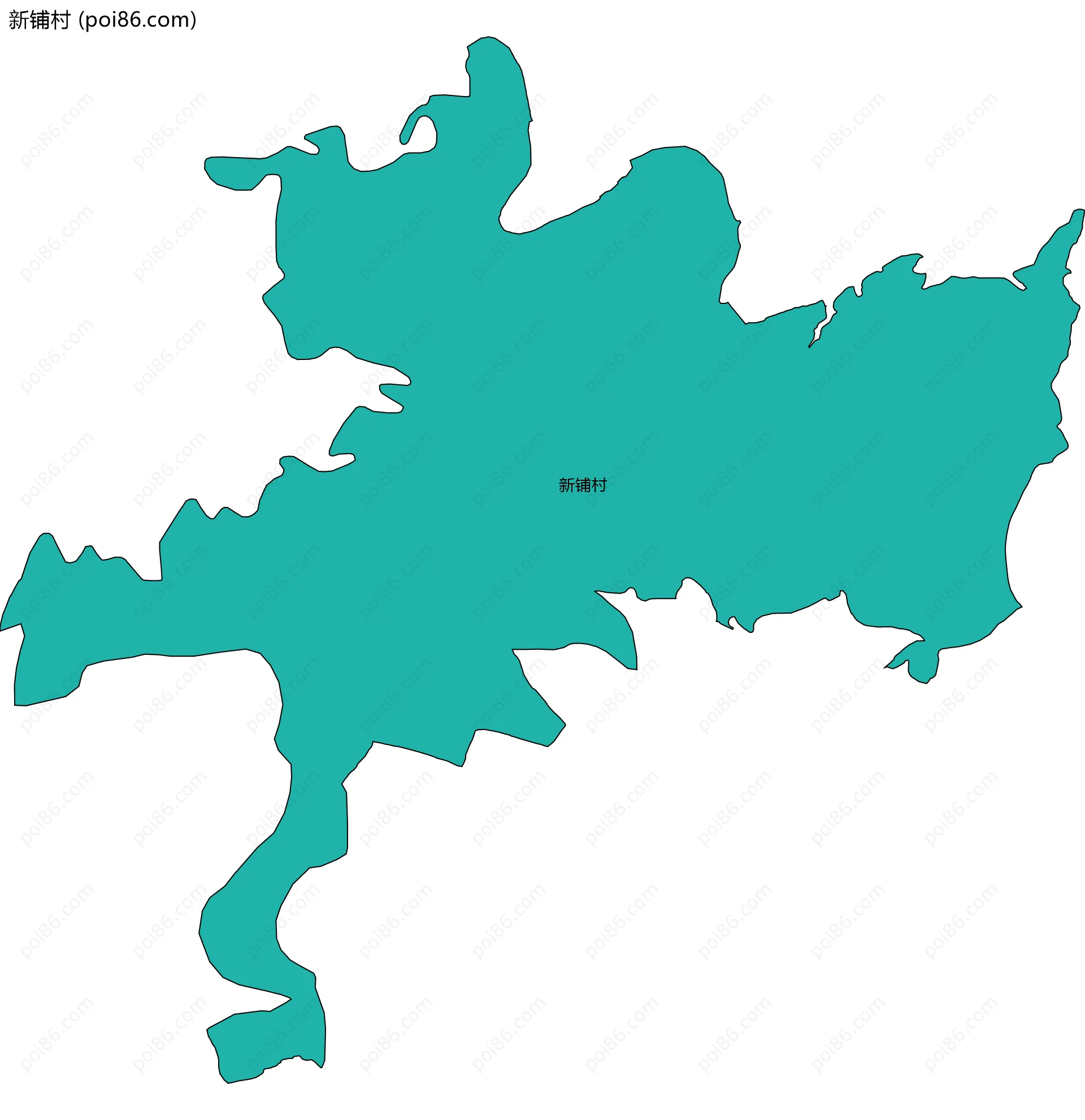 新铺村边界地图