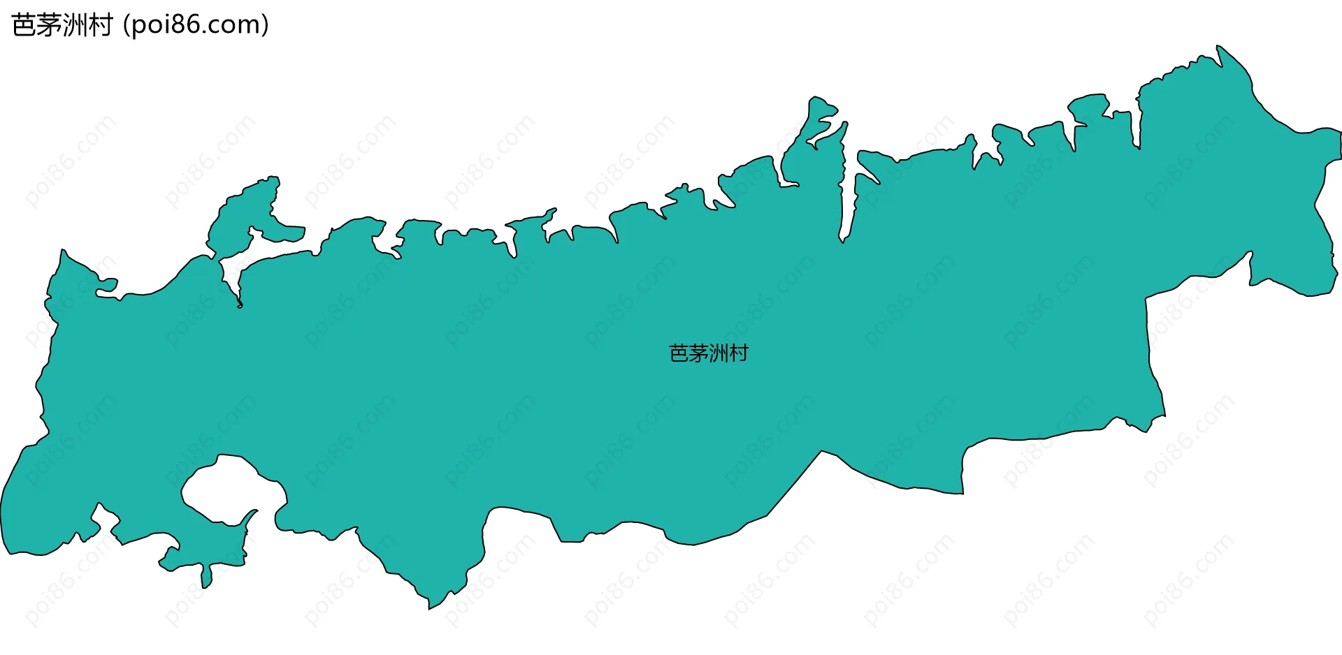 芭茅洲村边界地图