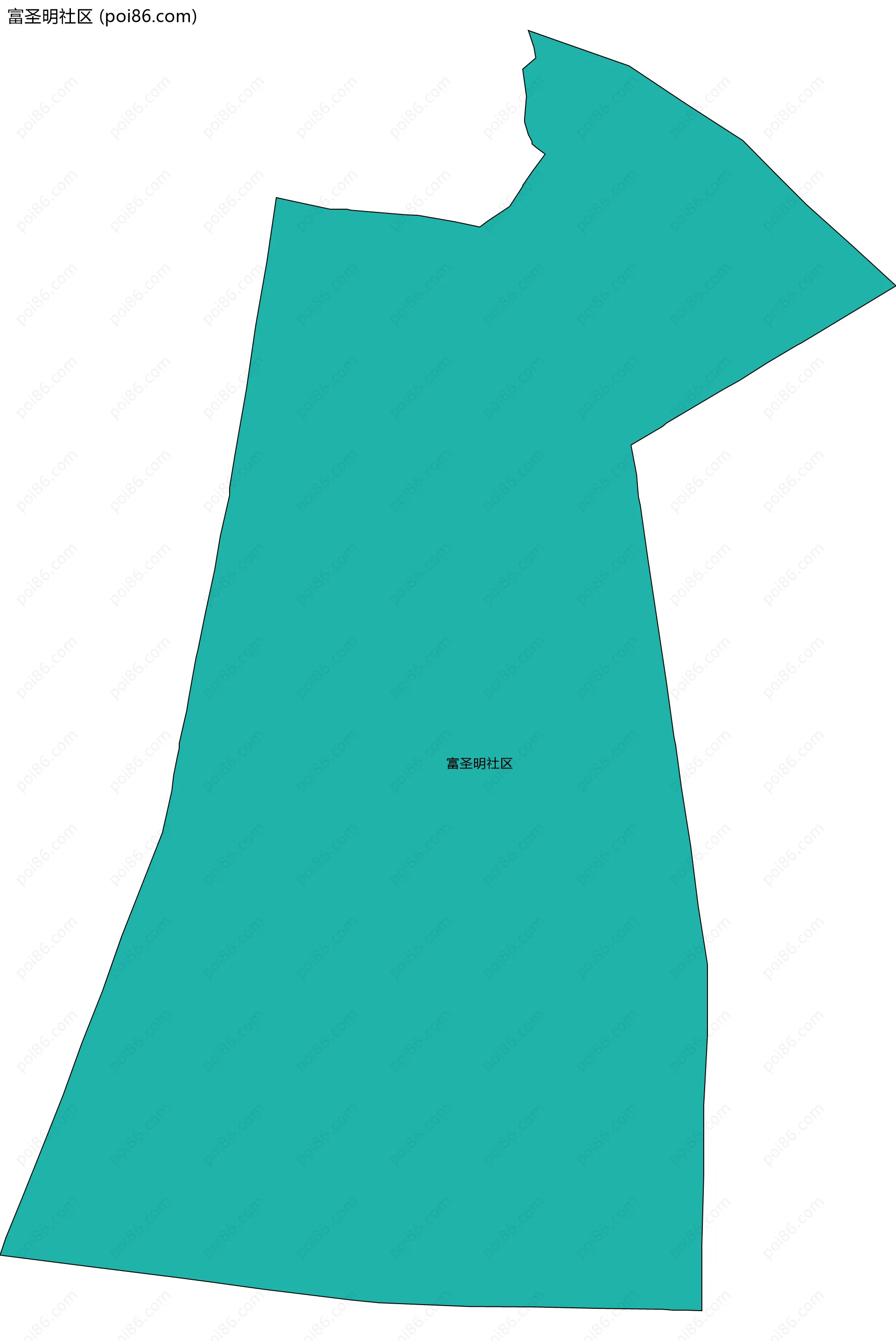 富圣明社区边界地图