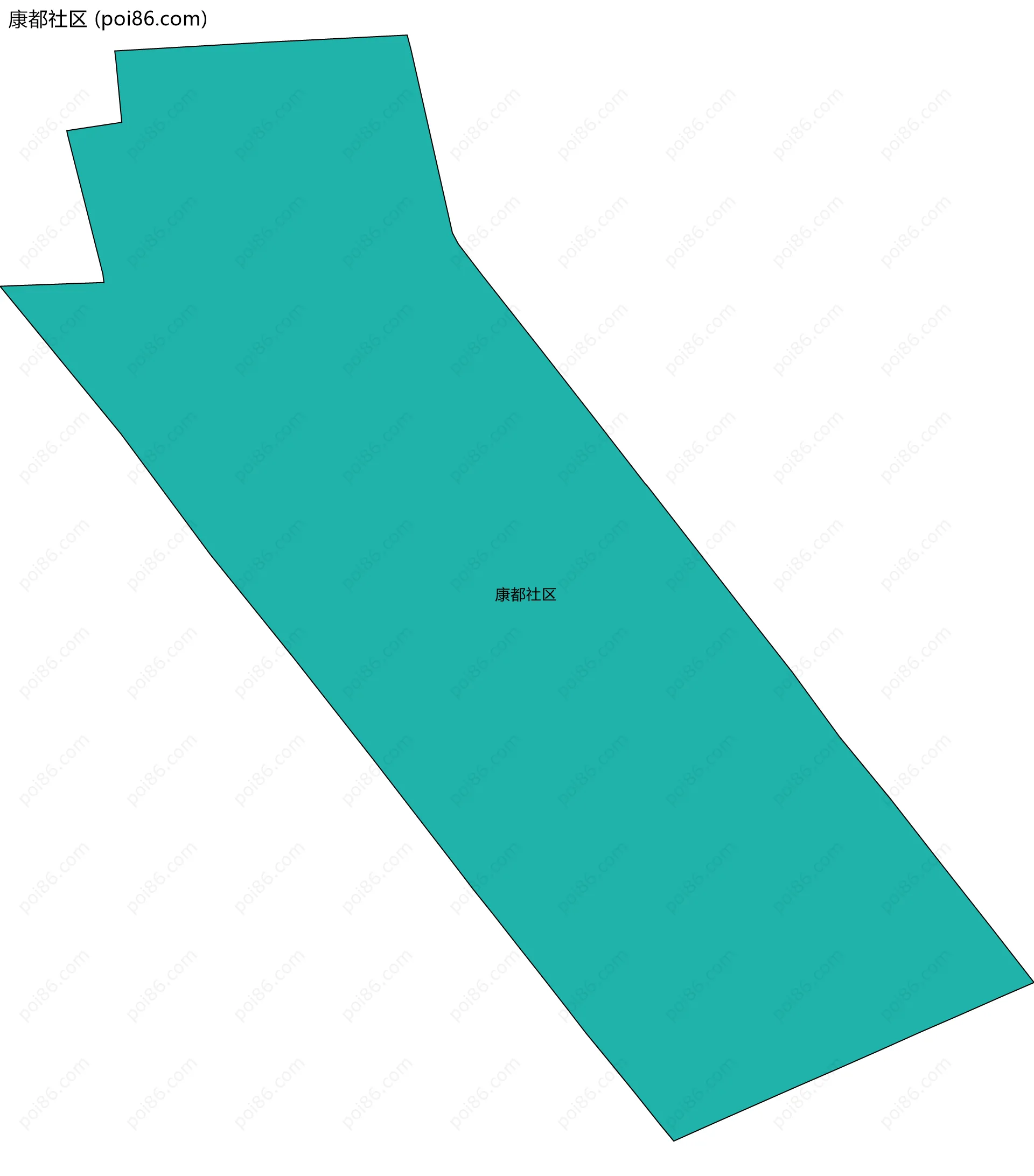 康都社区边界地图