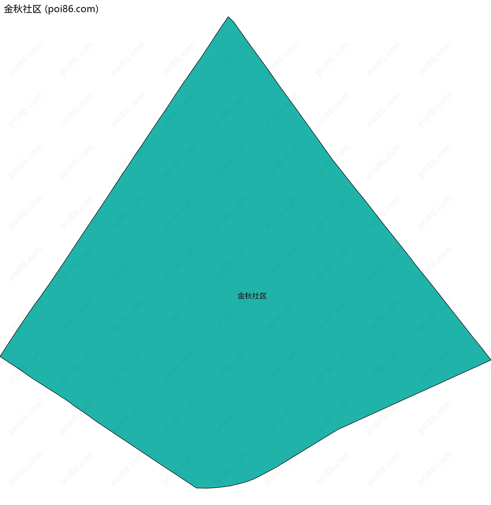 金秋社区边界地图