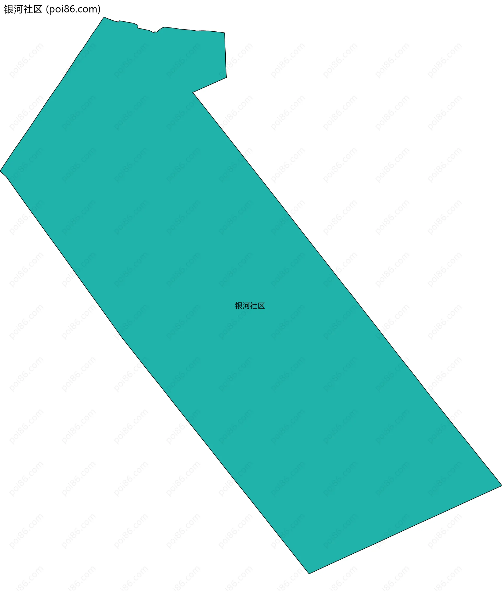 银河社区边界地图