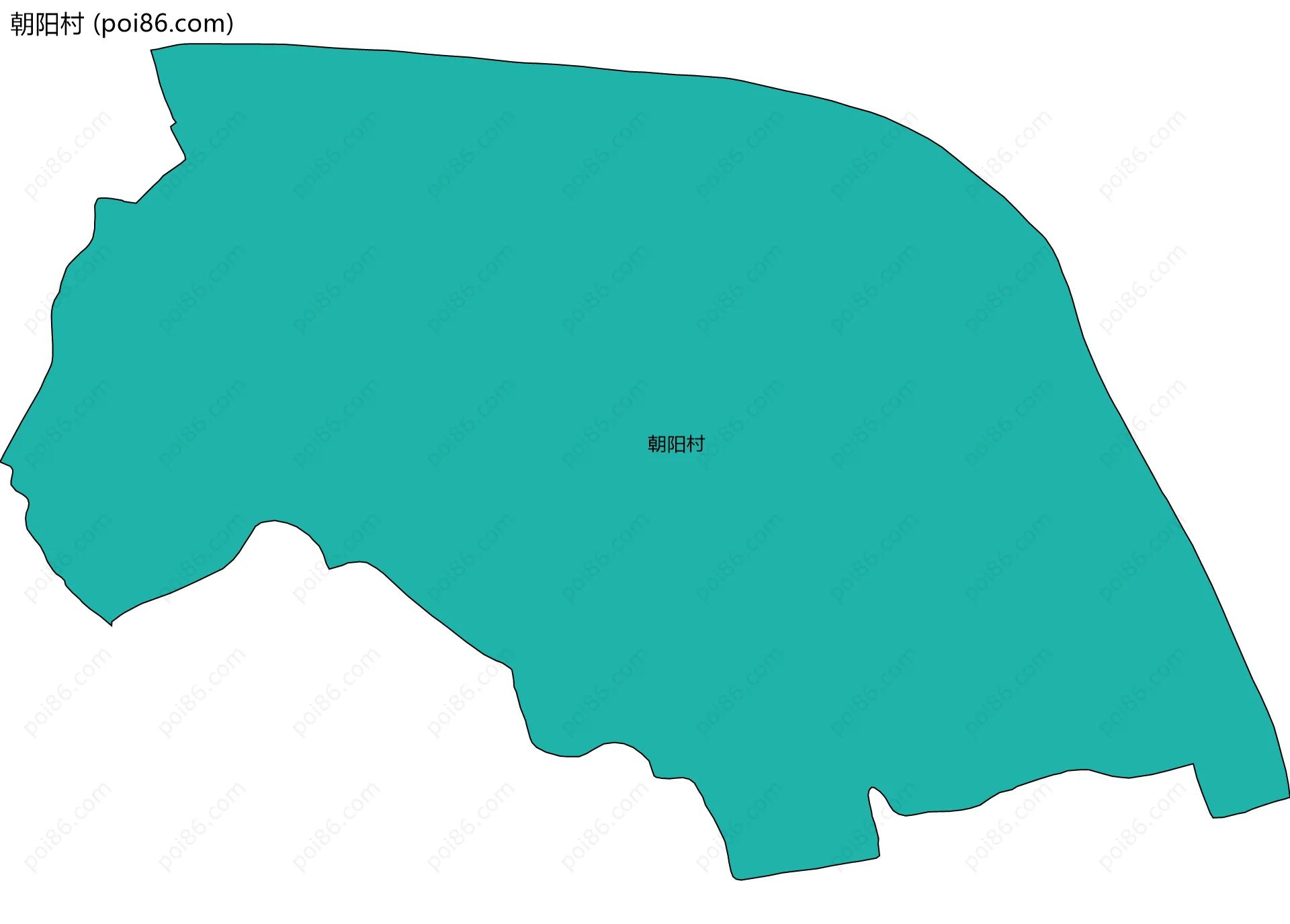 朝阳村边界地图
