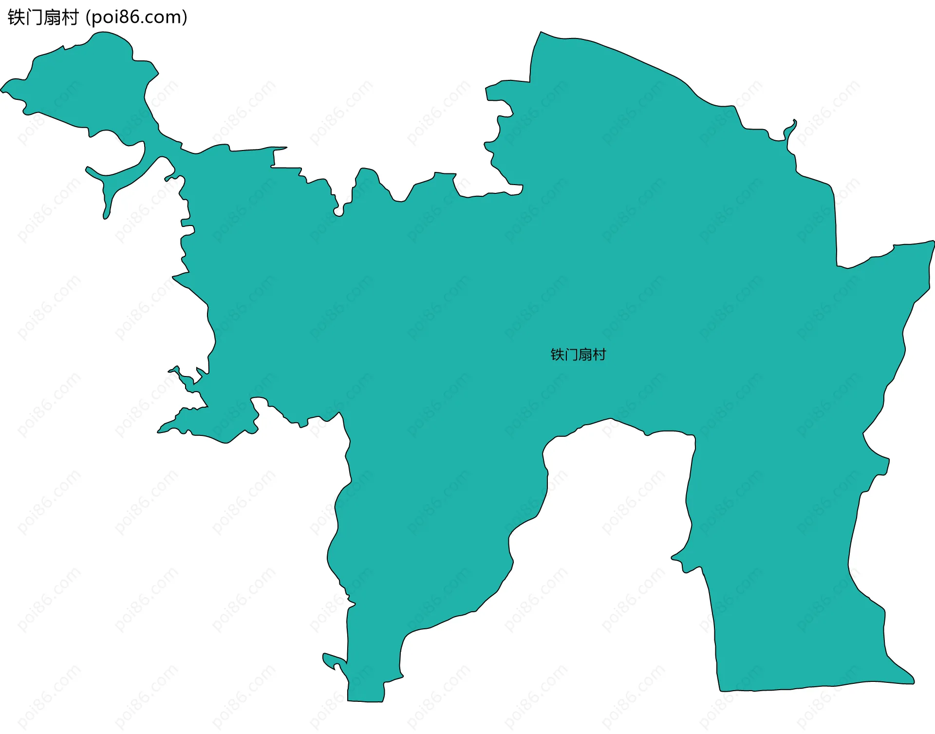 铁门扇村边界地图