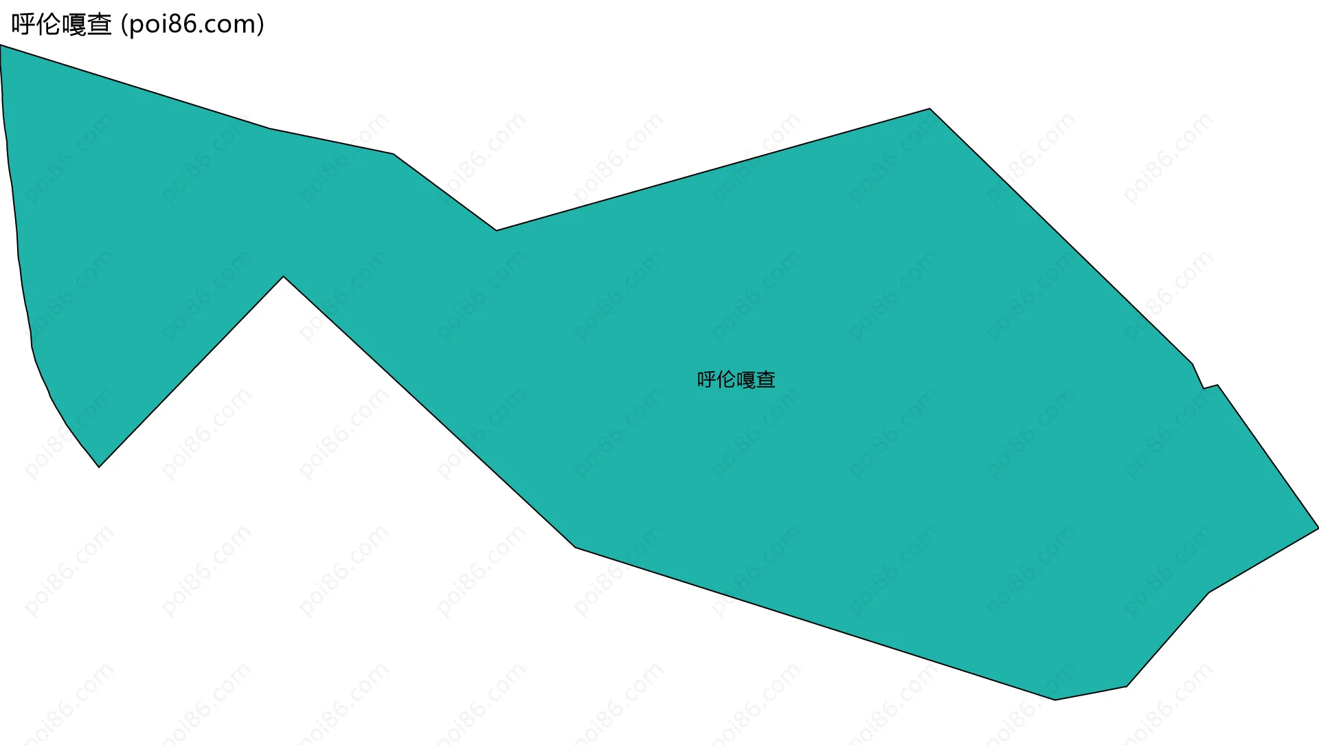 呼伦嘎查边界地图