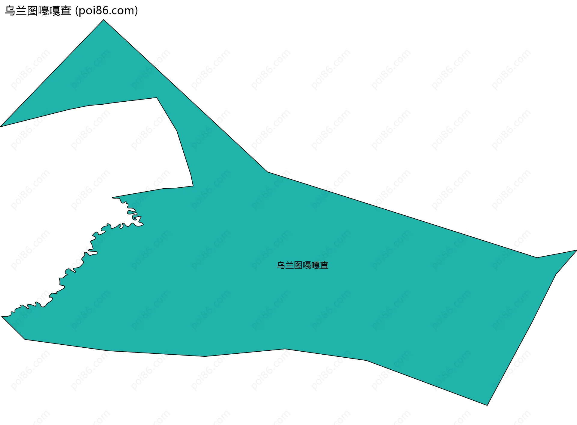 乌兰图嘠嘎查边界地图