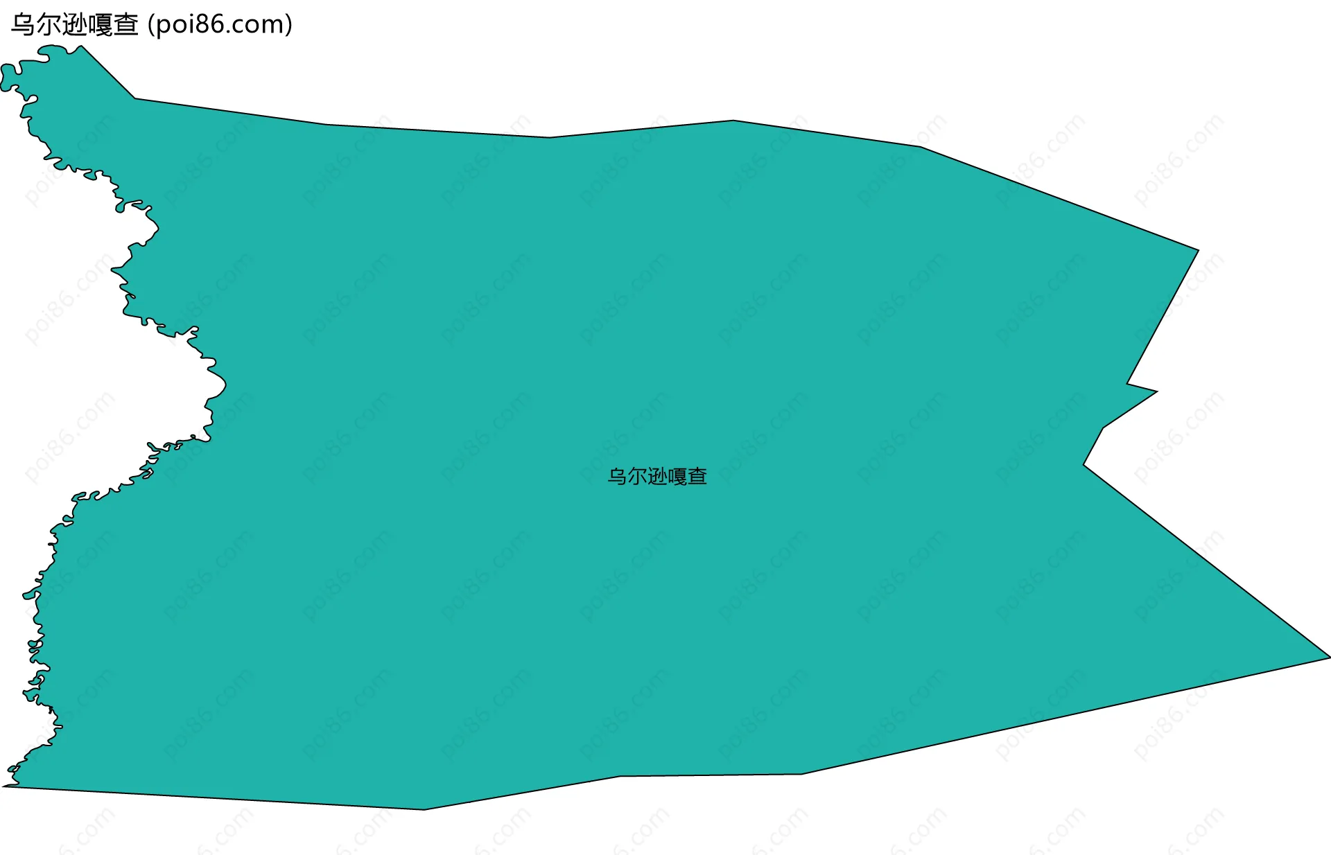 乌尔逊嘎查边界地图