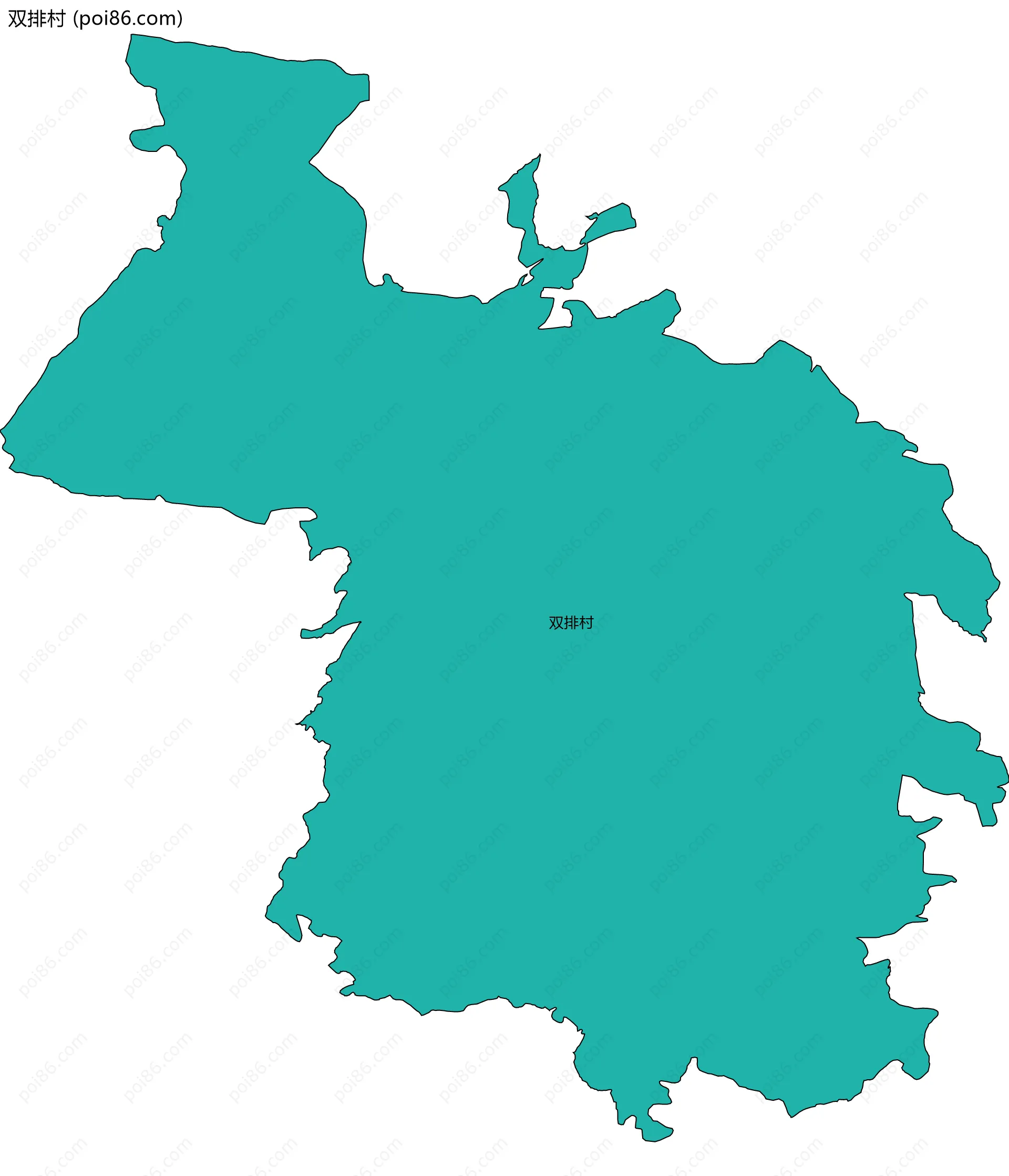 双排村边界地图